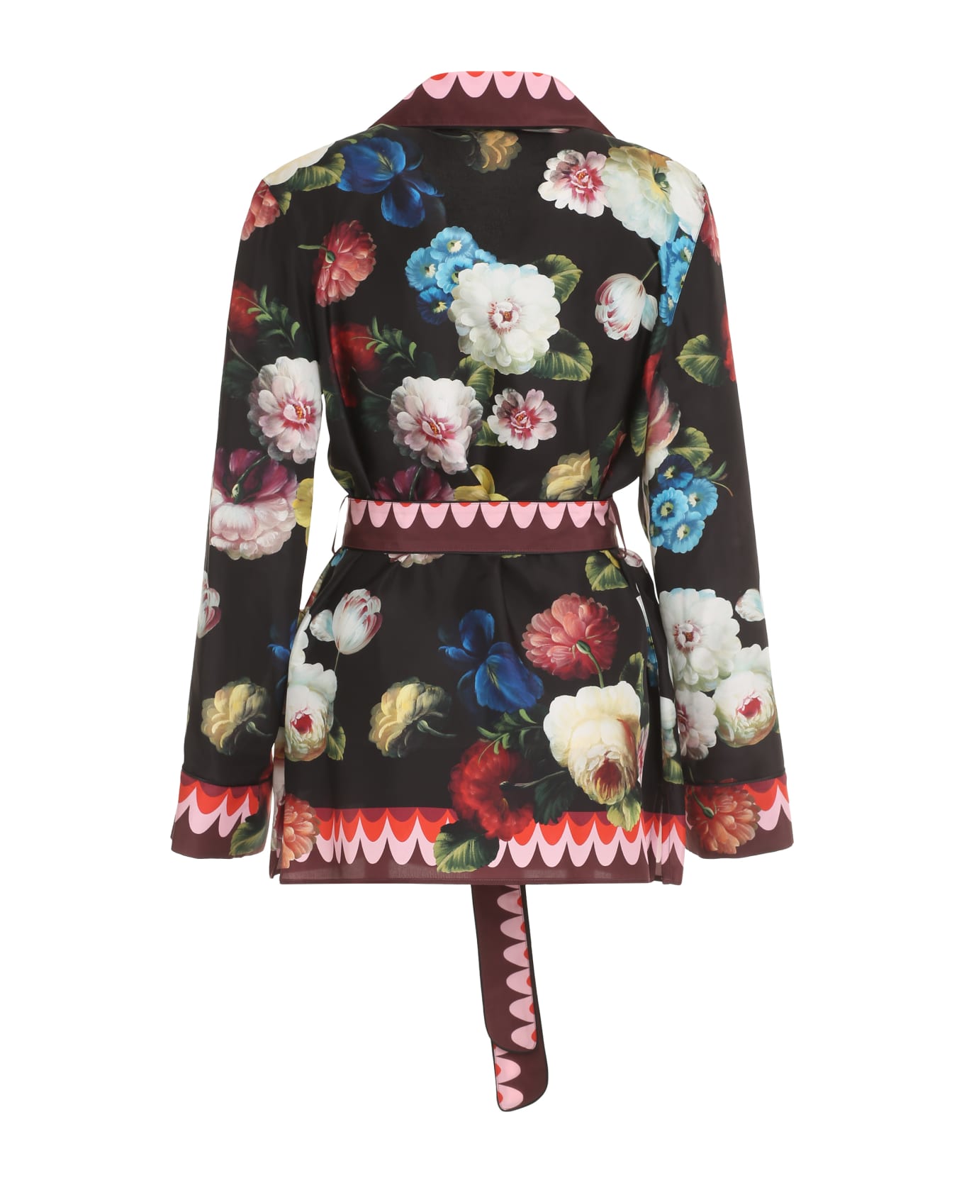 Dolce & Gabbana Printed Silk Pajama Blouse - FIORENOTTBORDROSA