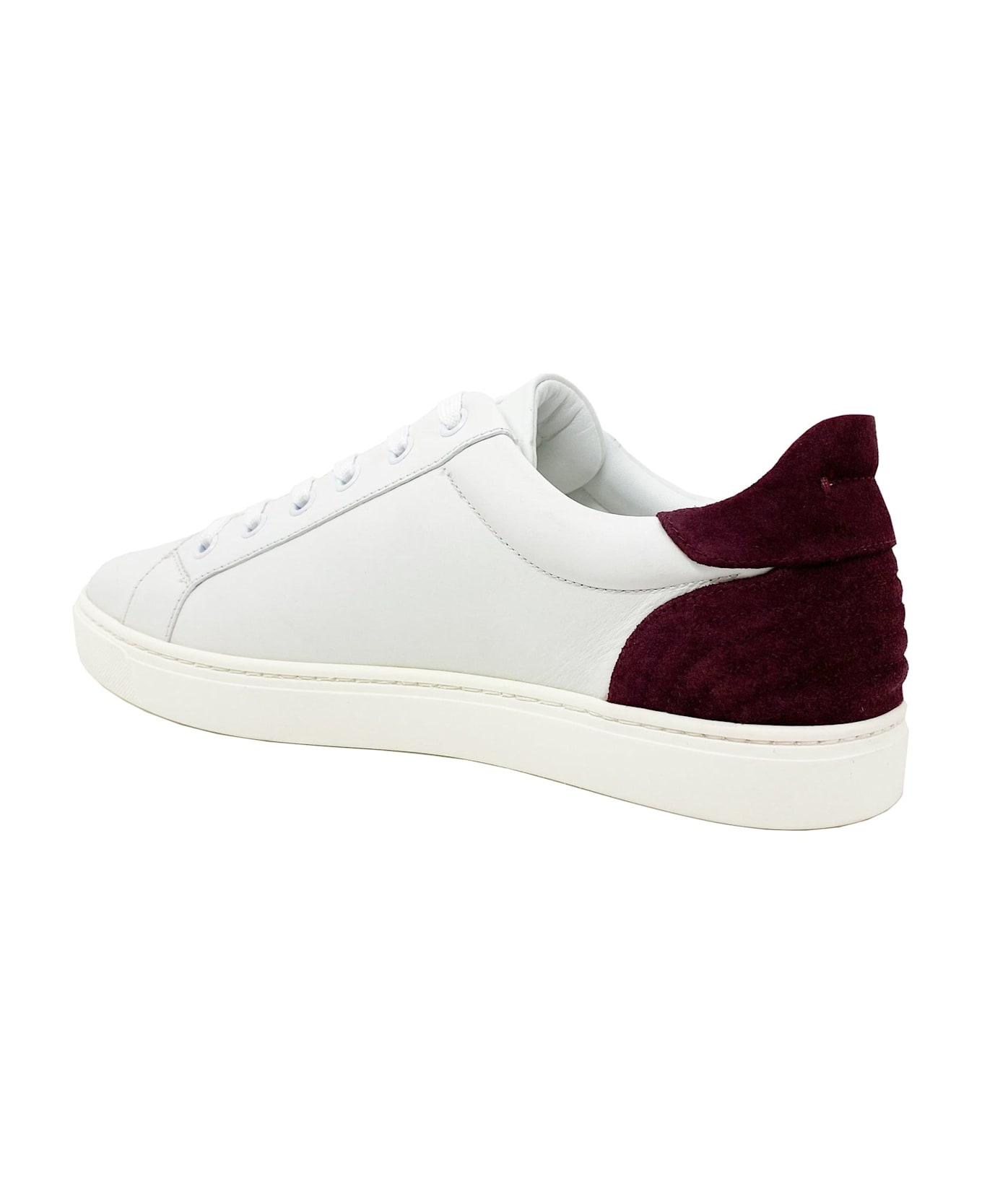 Dolce 
Gabbana Logo Leather Sneakers - White