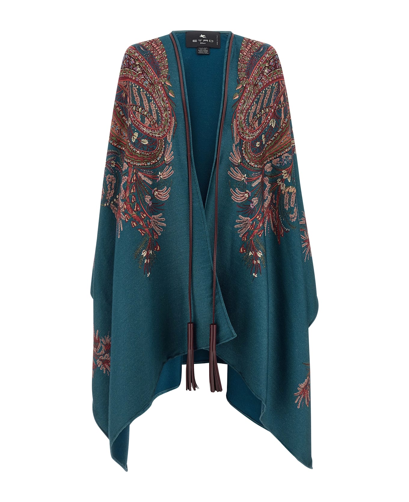 Etro Floral Paisley Cape - Multicolor