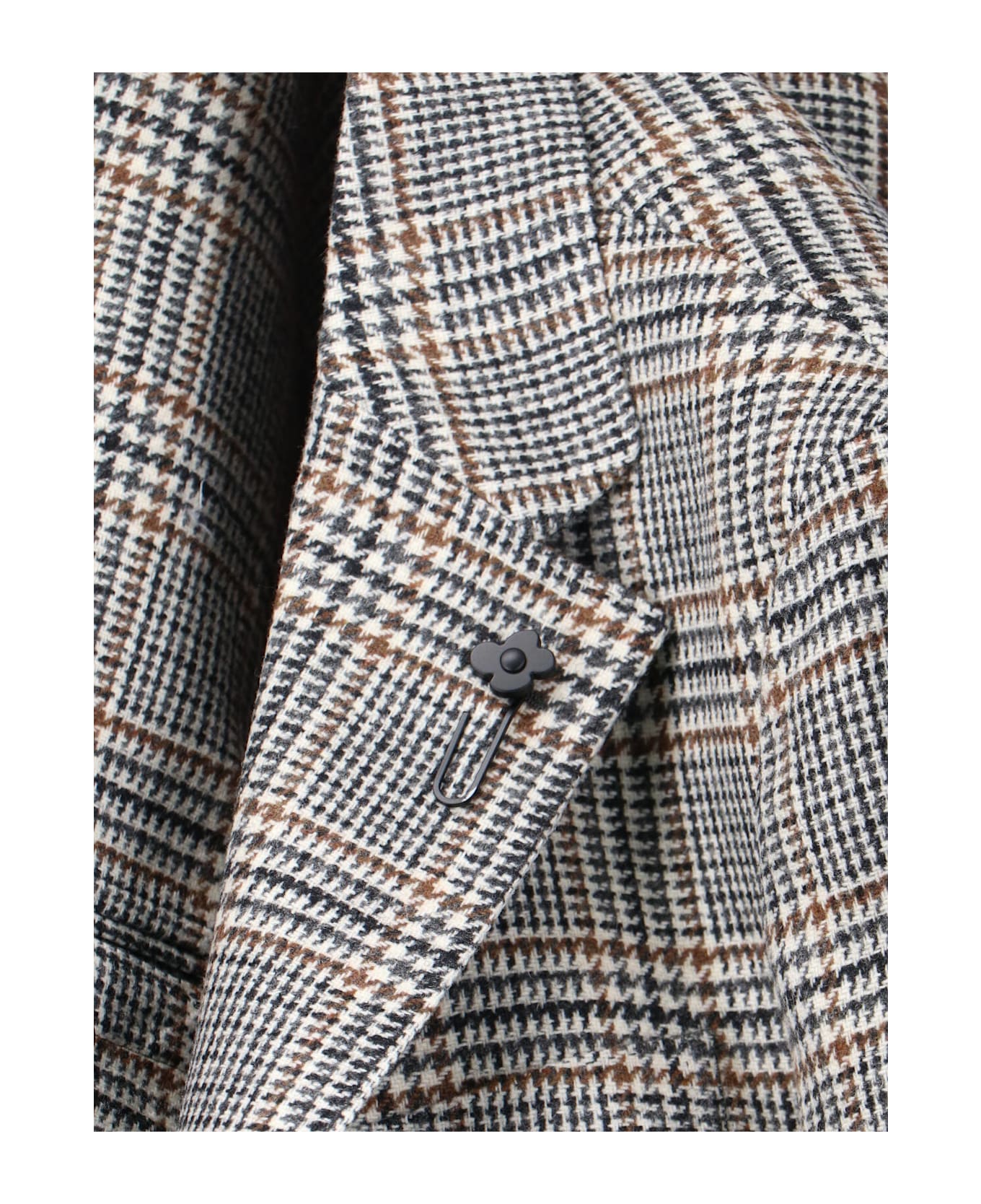 Lardini Single-breasted Virgin Wool Blazer - Multicolor