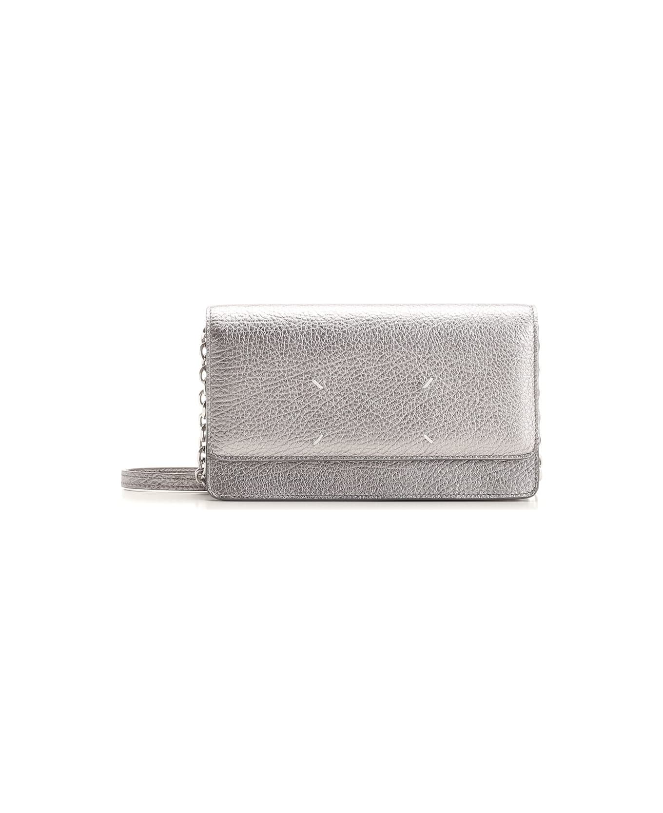 Maison Margiela Wallet On Chain - Silver