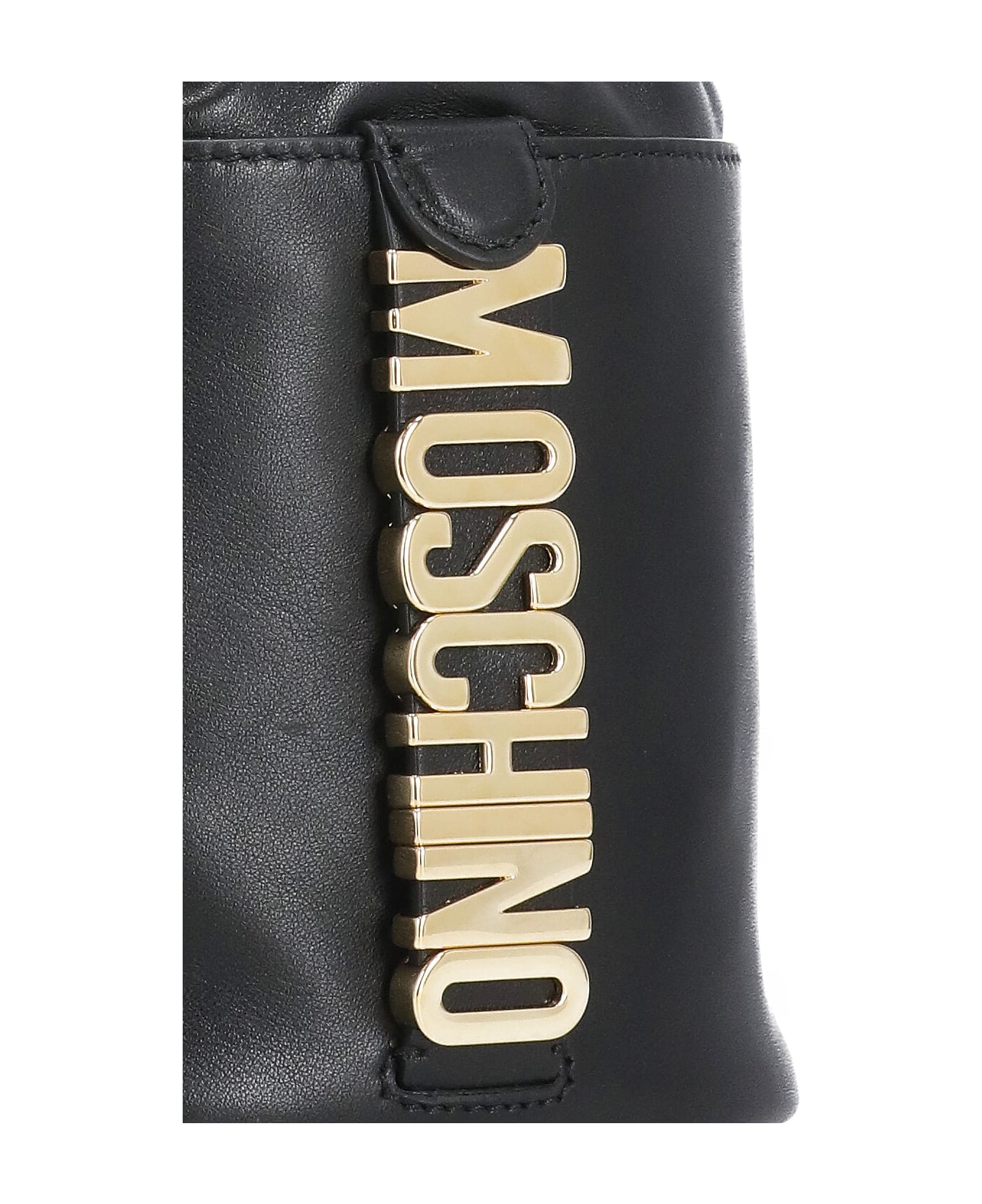 Moschino Bucket Bag With Logo - Black バックパック