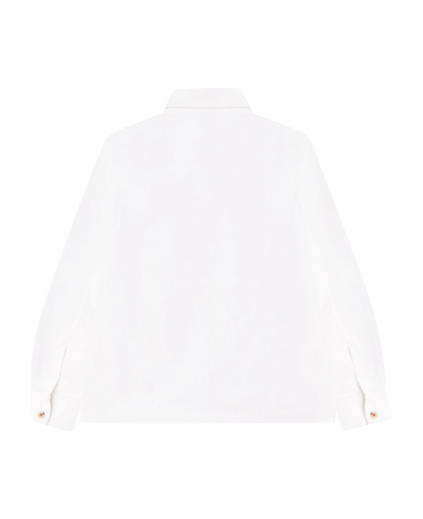 Timberland White Shirt For Boy With Tree - White