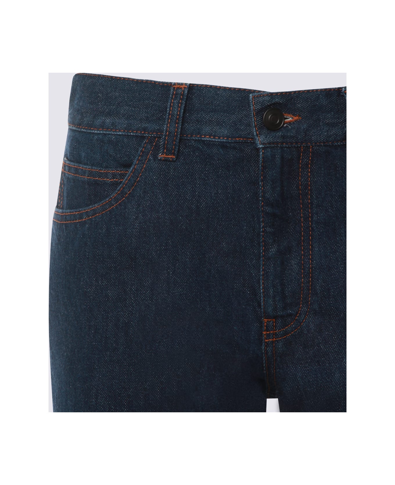 The Row Dark Blue Cotton Jeans - Blue