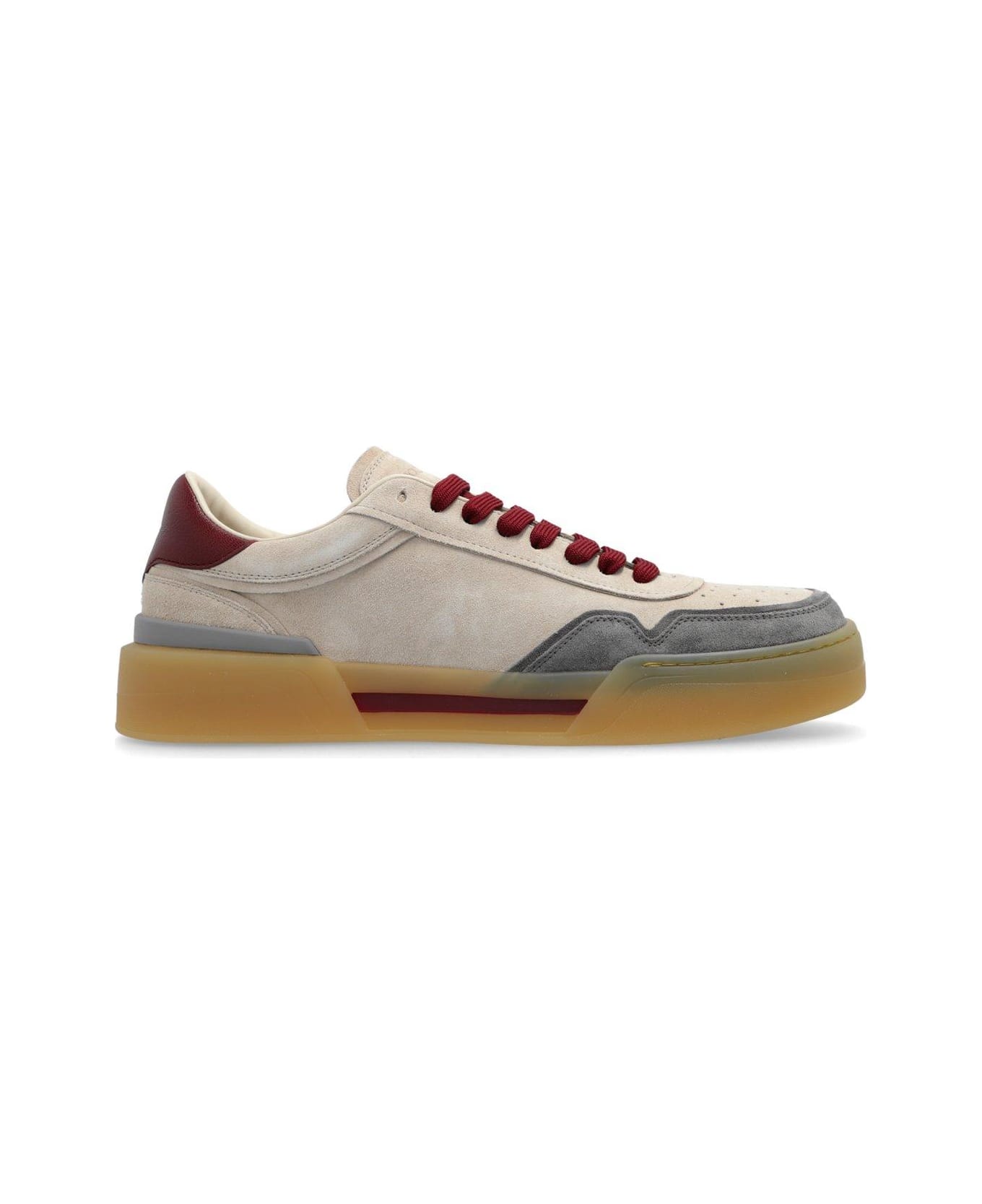 Dolce & Gabbana New Roma Low-top Sneakers - Avorio/grigio/vino