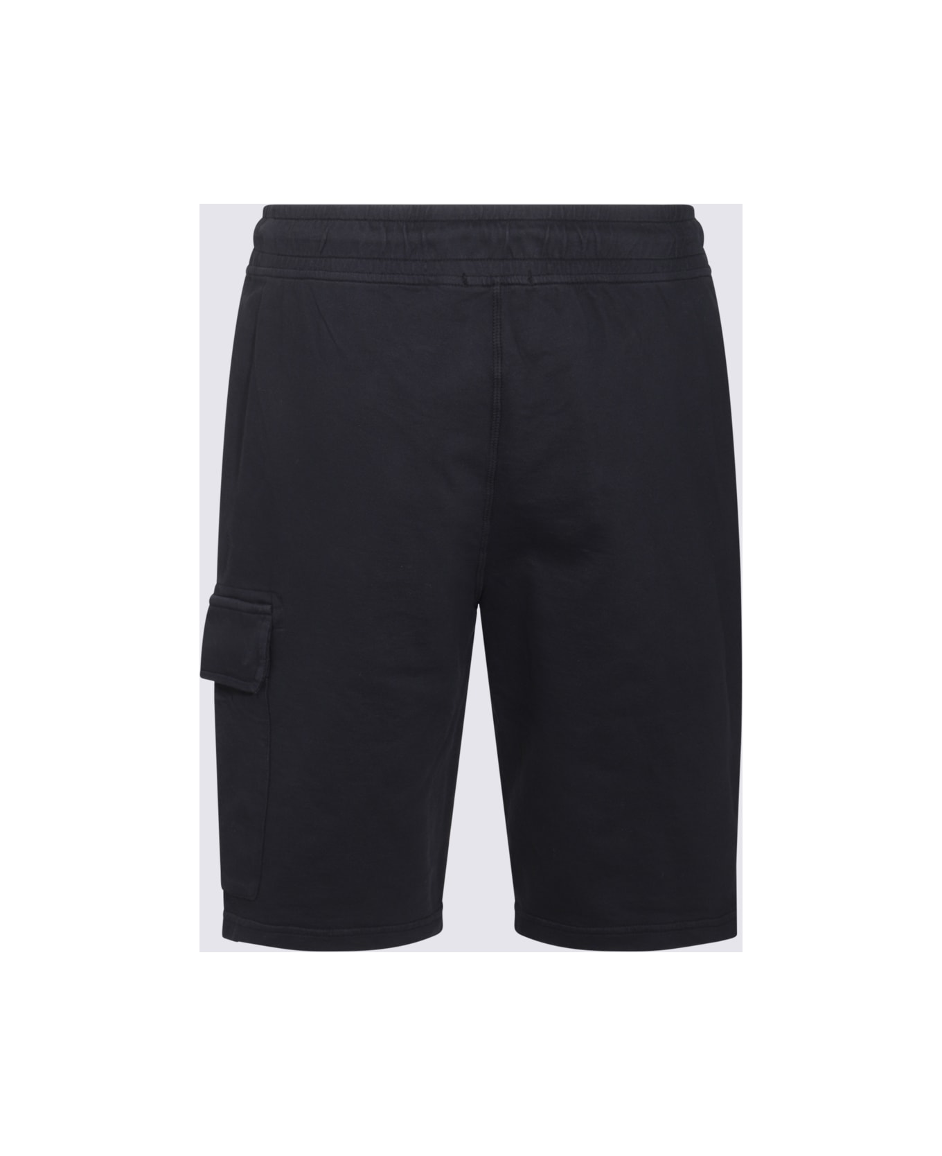 C.P. Company Black Cotton Shorts - BLUE