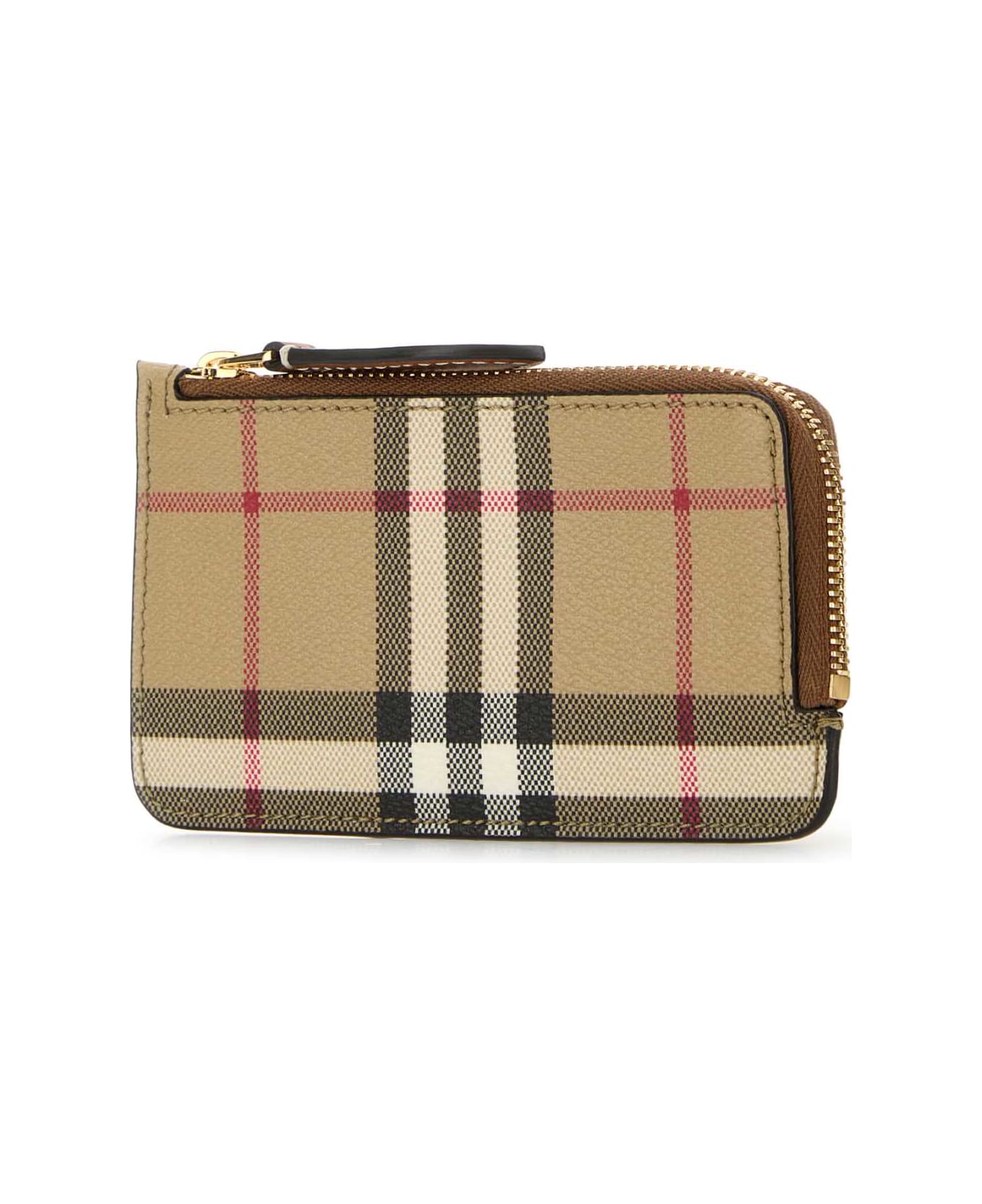 Burberry Printed Canvas Card Holder - VNTGCHKBRIARBROWN