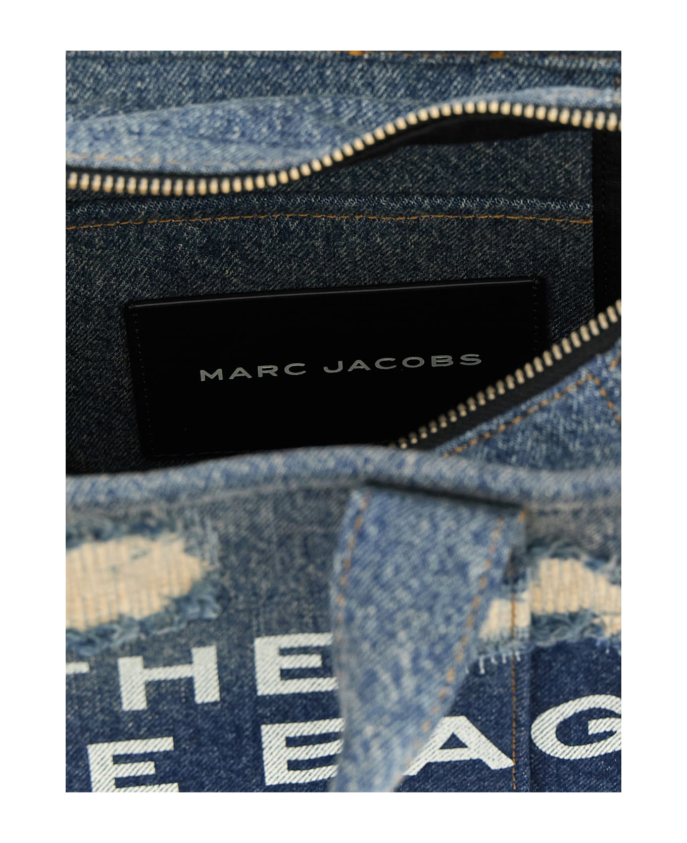 Marc Jacobs 
the Rip And Repair Denim Small Tote
 Shopping Bag - Blue