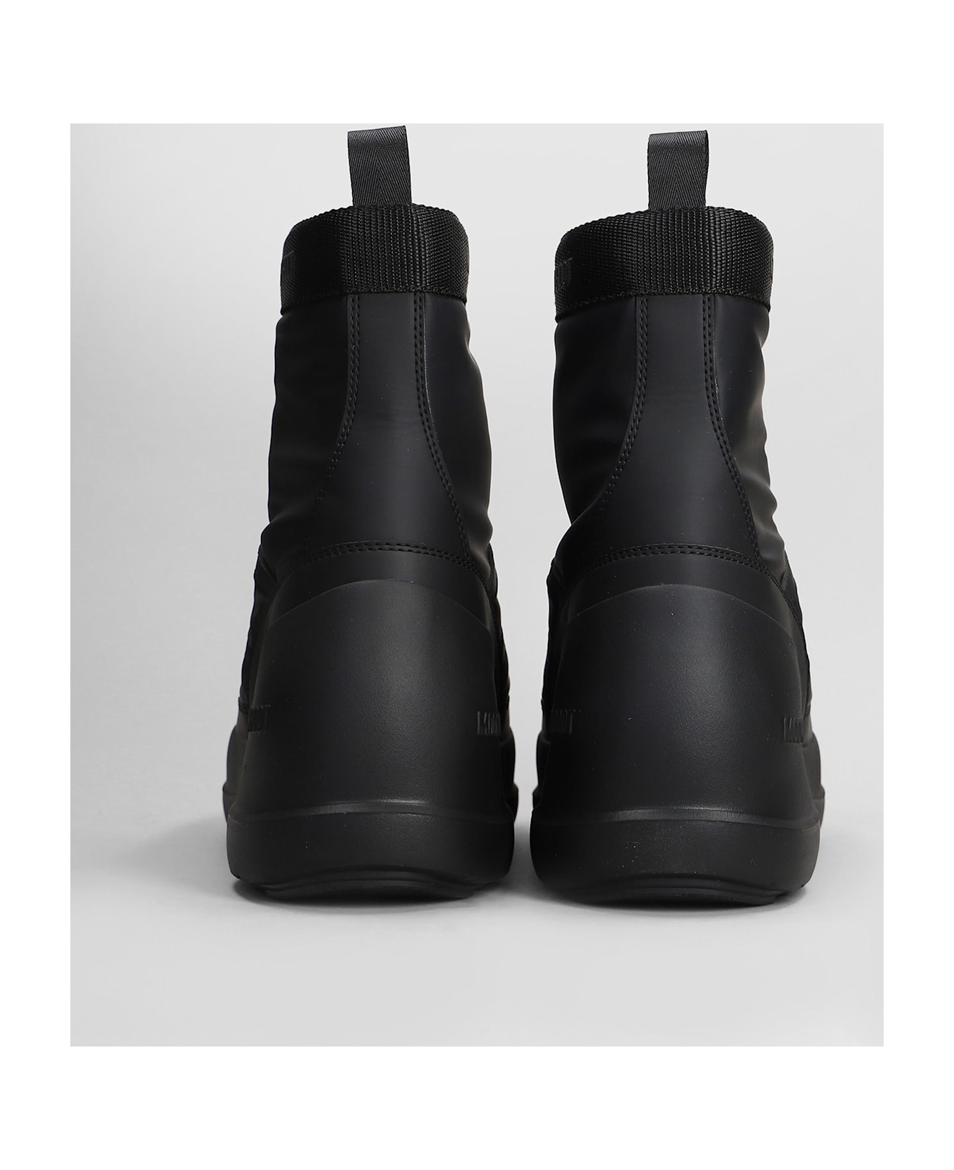 Moon Boot Mb Luna Ankle Boots In Black Nylon - black
