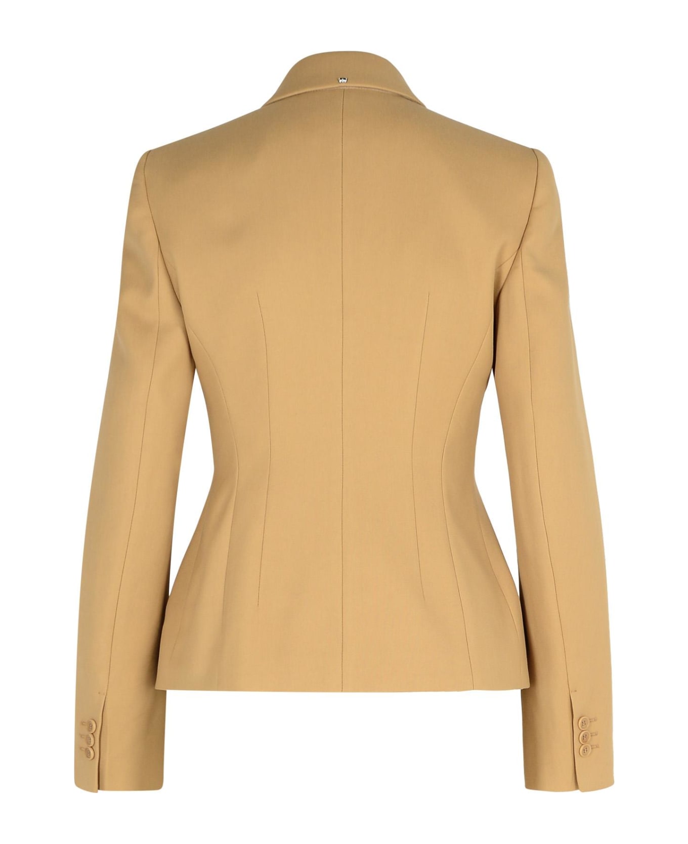 SportMax 'cablo' Beige Cotton Blend Blazer - Beige