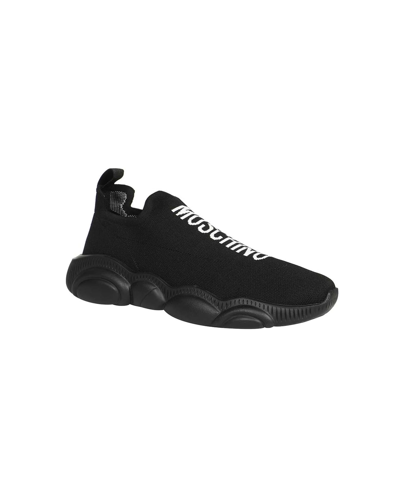 Moschino Knitted Sock-sneakers - black