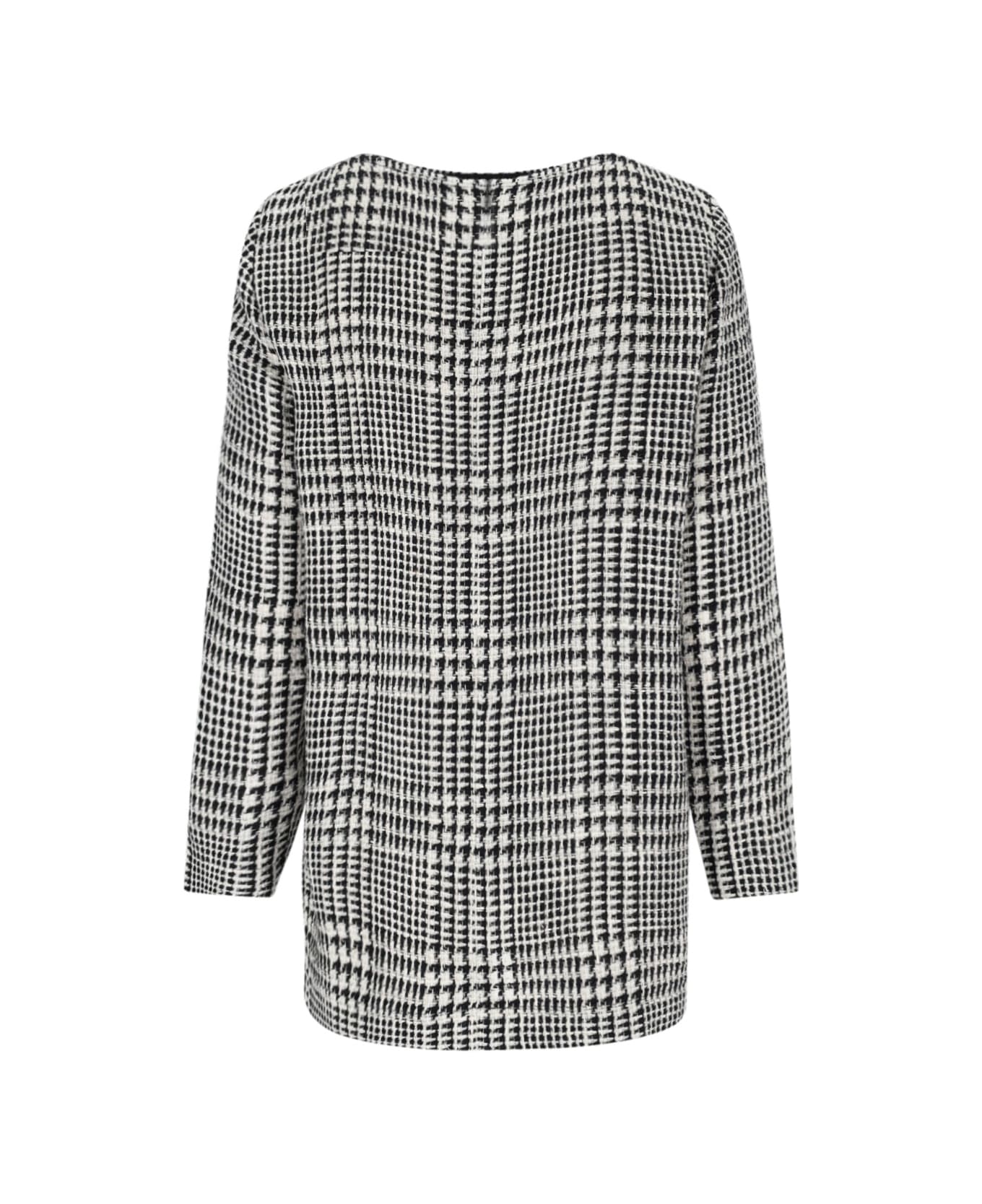 Gianluca Capannolo Houndstooth Foot Midi Dress - Black  