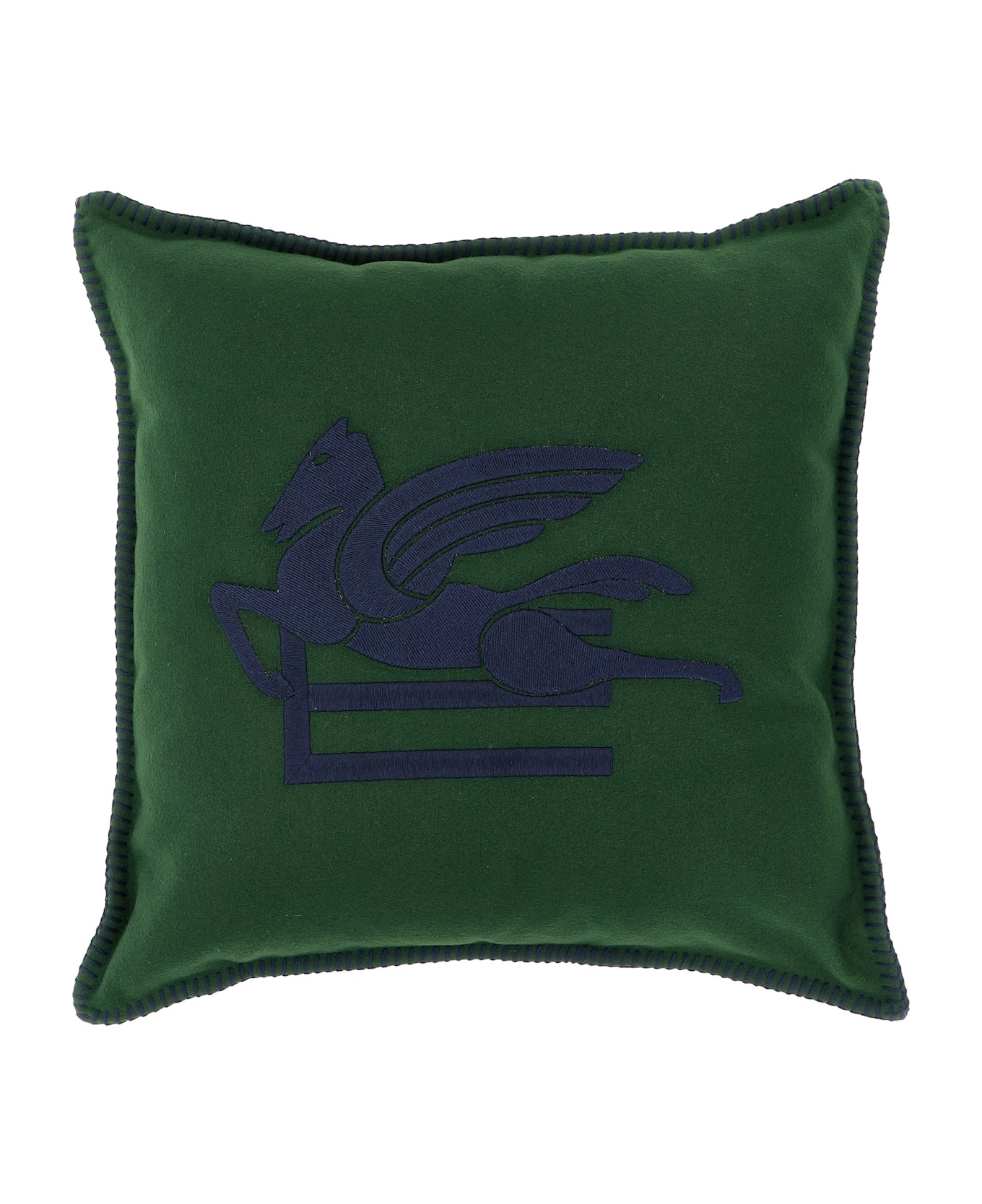 Etro 'pegaso' Cushion - Green