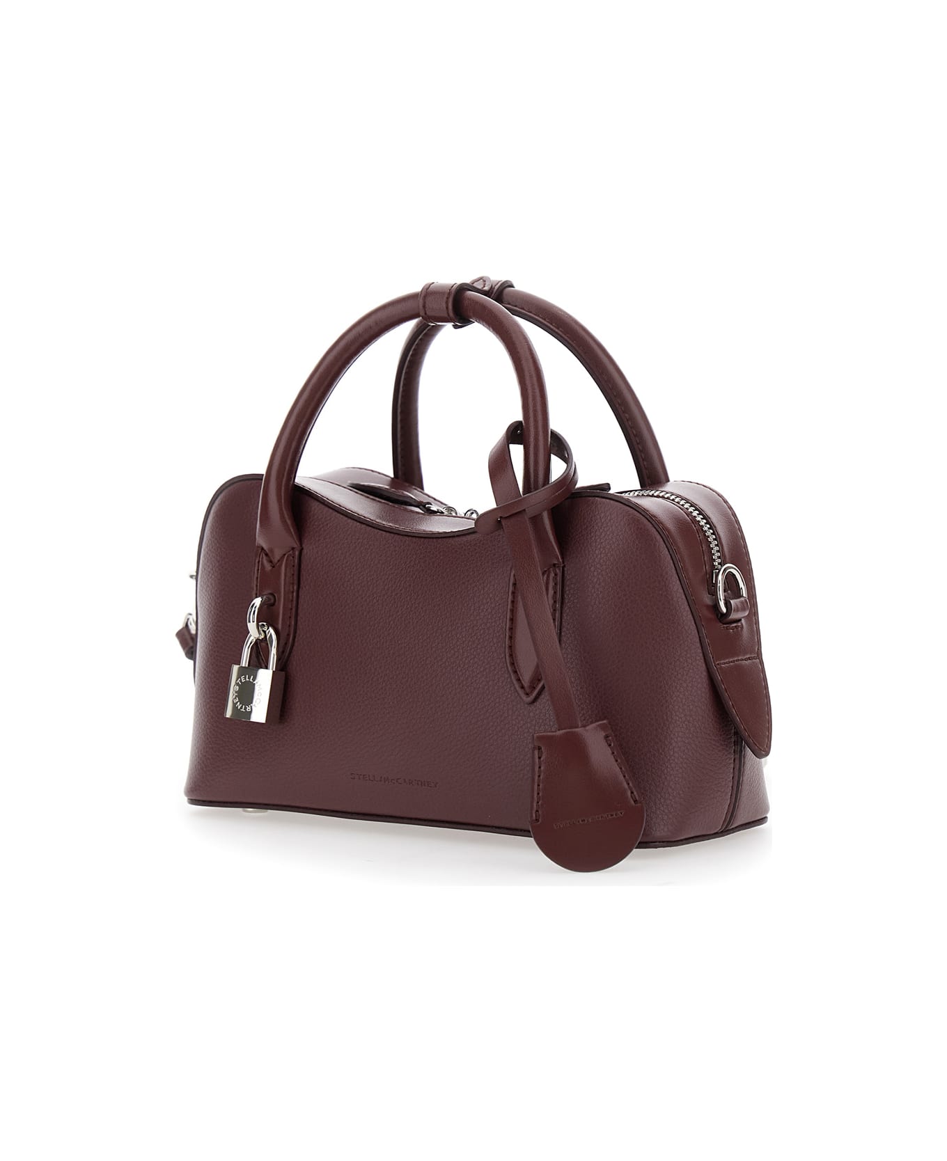 Stella McCartney Stella Ryder Small Bag Embossed Grainy Eco Alter Mat - Murraya + Vegea - Bordeaux
