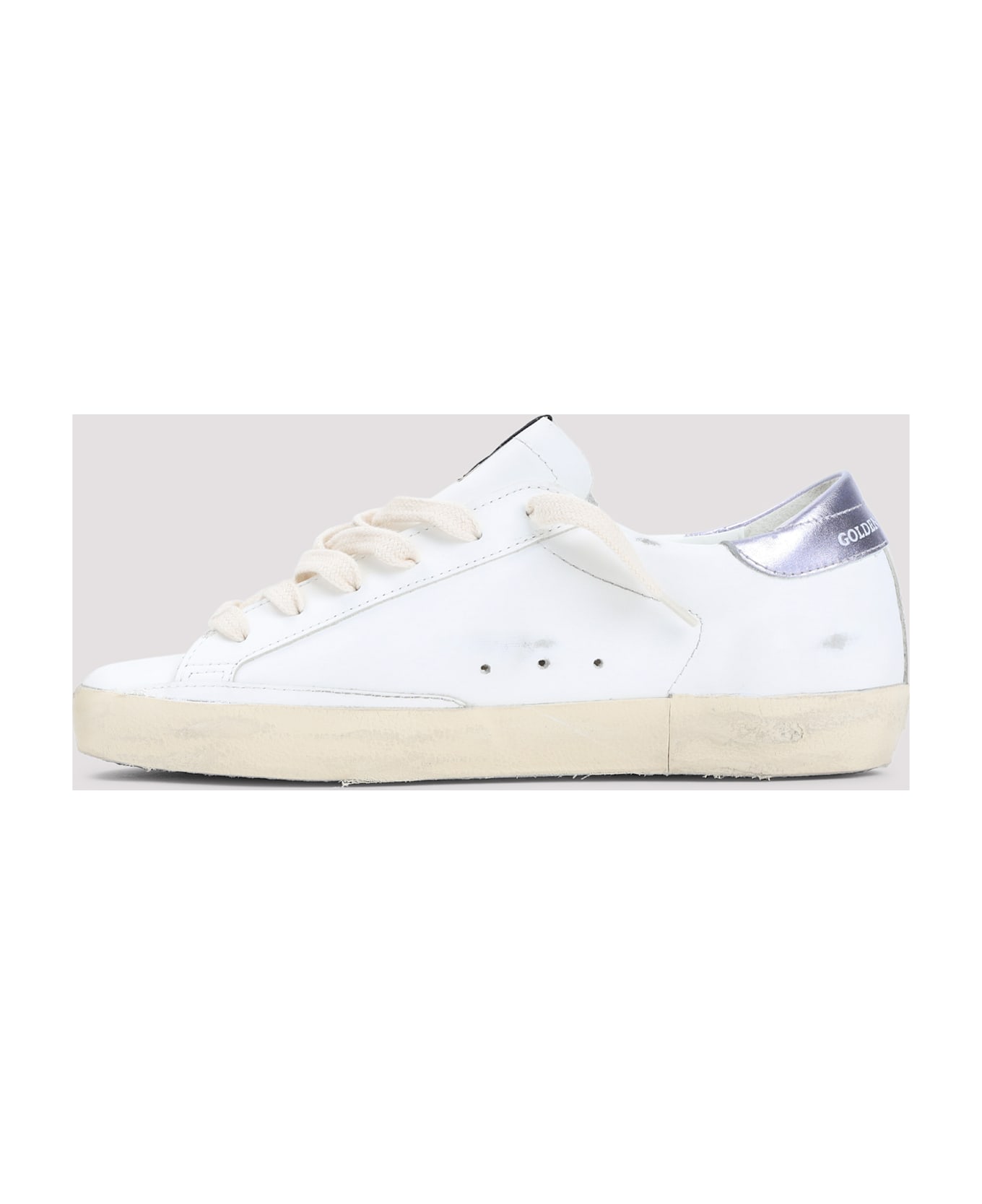 Golden Goose Superstar Sneakers - White Black Glicine