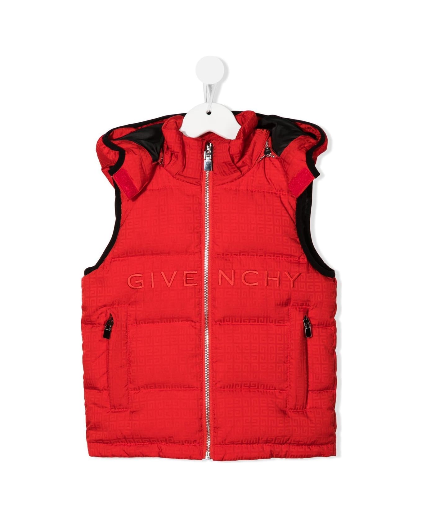 Givenchy Red Polyester Gilet - Rosso