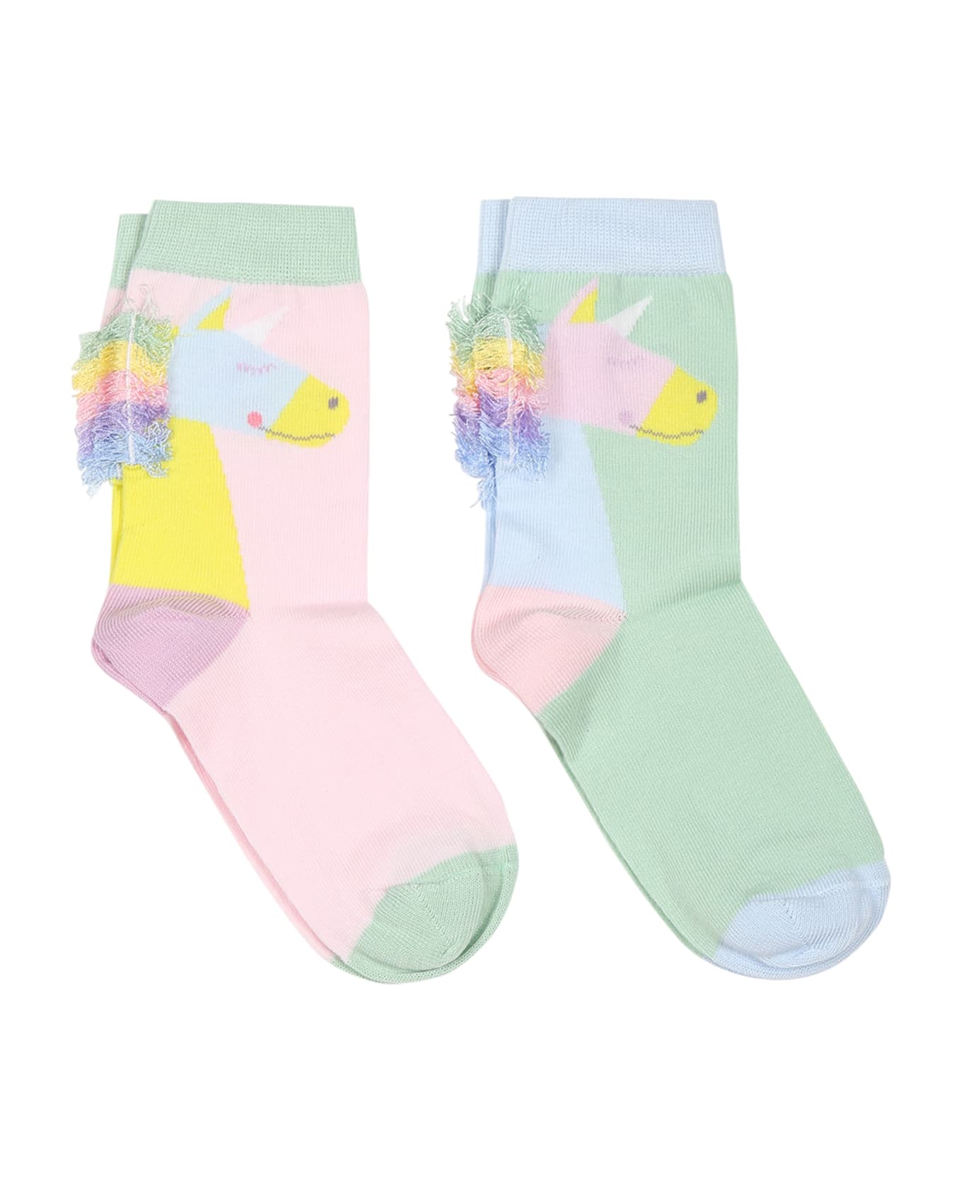 Stella McCartney Kids Multicolor Set For Girl With Unicorns - Multicolor シューズ
