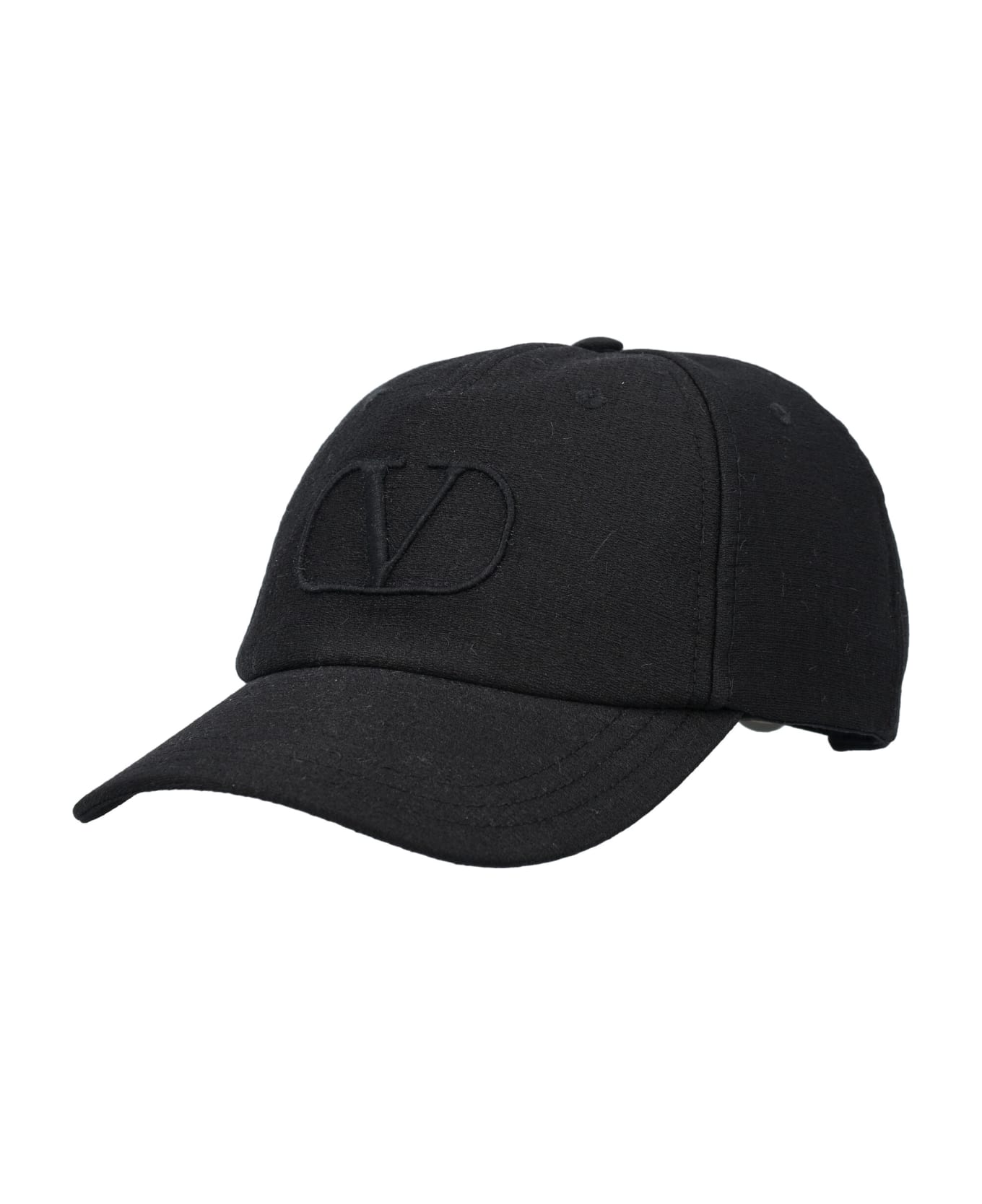 Valentino Garavani Vlogo Signature Baseball Cap - BLACK 帽子