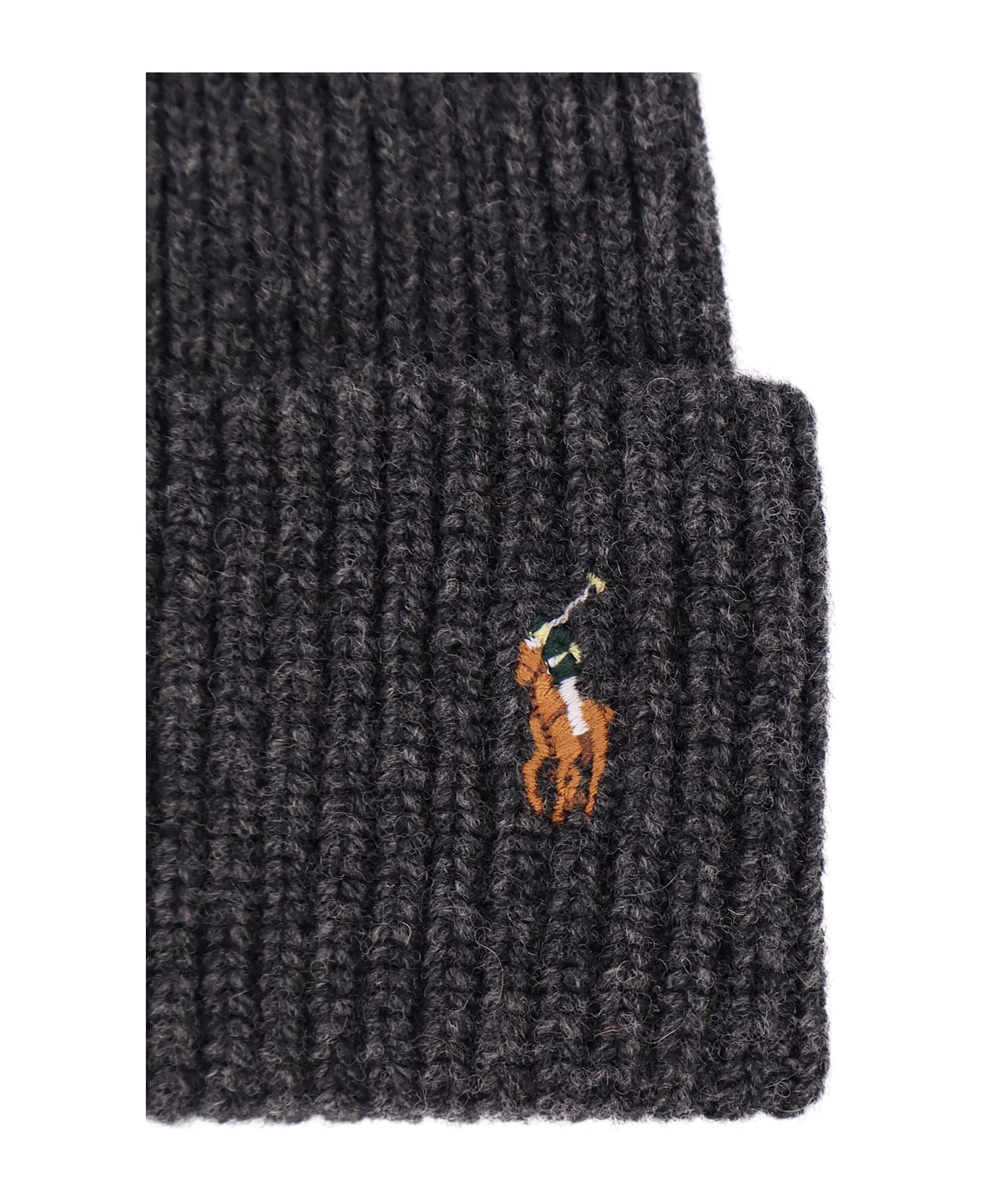 Polo Ralph Lauren Wool Blend Beanie Hat - BARCLAY HEATHER