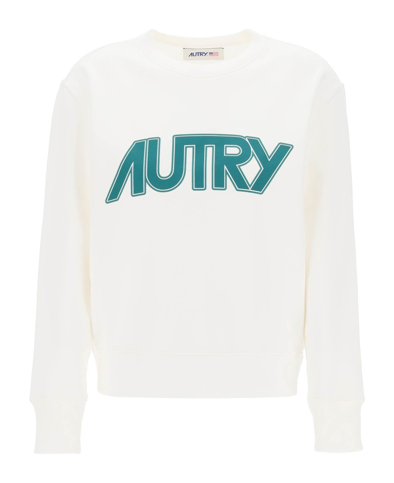 Autry Sweatshirt With Maxi Logo Print - White