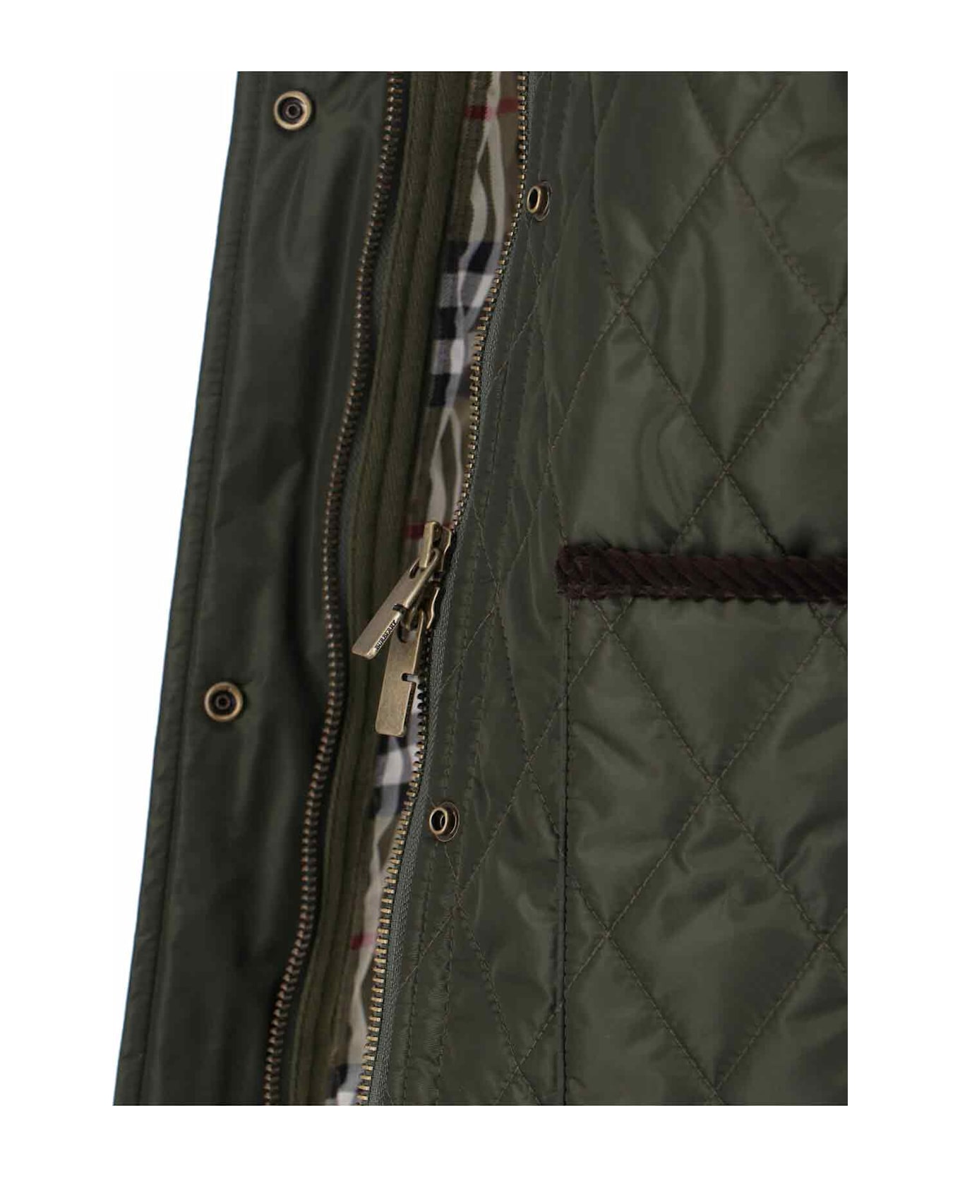 Burberry Quilted Jacket - GREEN