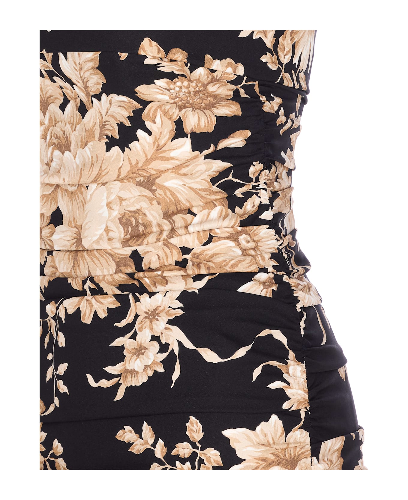 Dolce 
Gabbana Roses Print Dress - Black