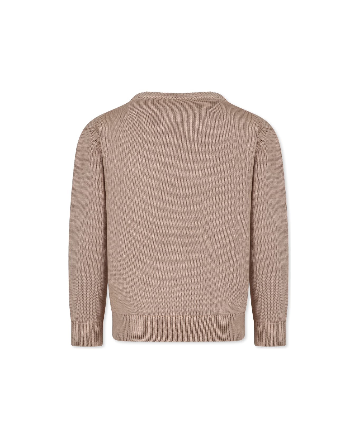 Dolce & Gabbana Beige Sweat For Boy With Logo - Beige ニットウェア＆スウェットシャツ