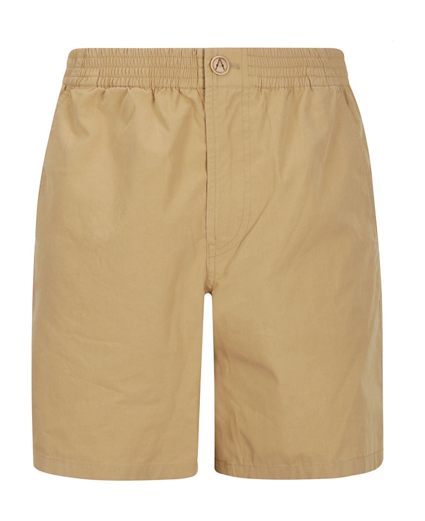 A.P.C. Button Detailed High Waist Shorts - BAA BEIGE