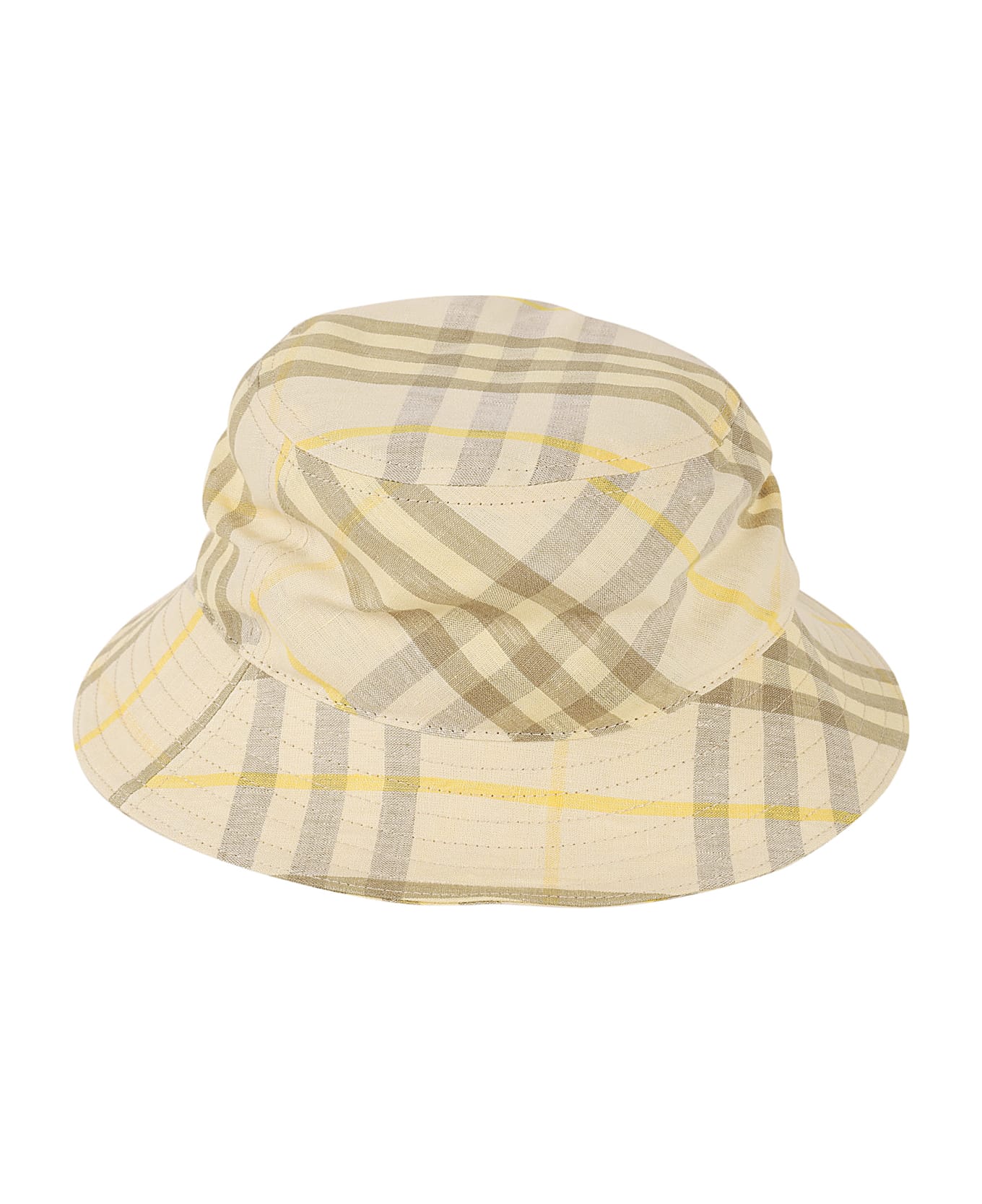 Burberry Check Bucket Hat - Wheat IP Check