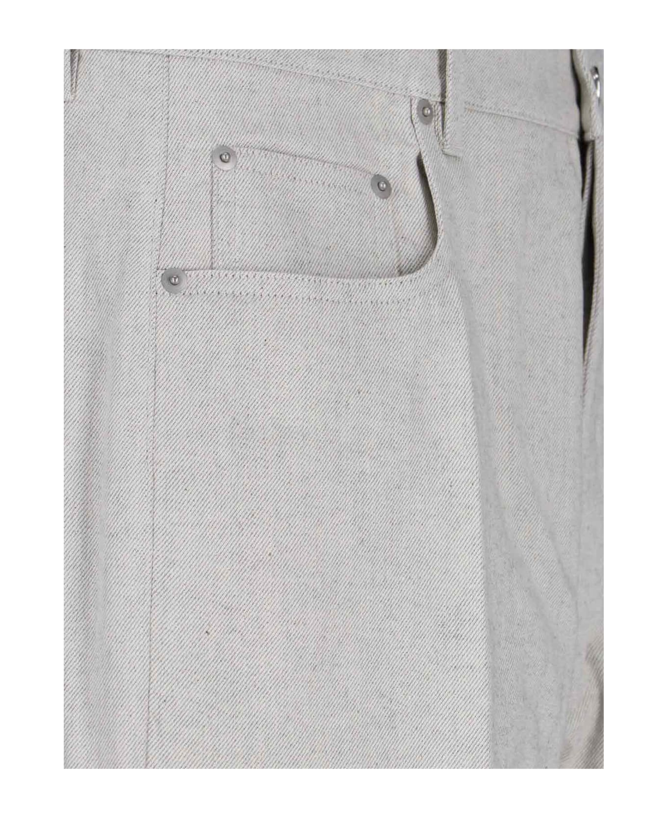 Rick Owens 'hollywood Geth' Straight Jeans - Gray