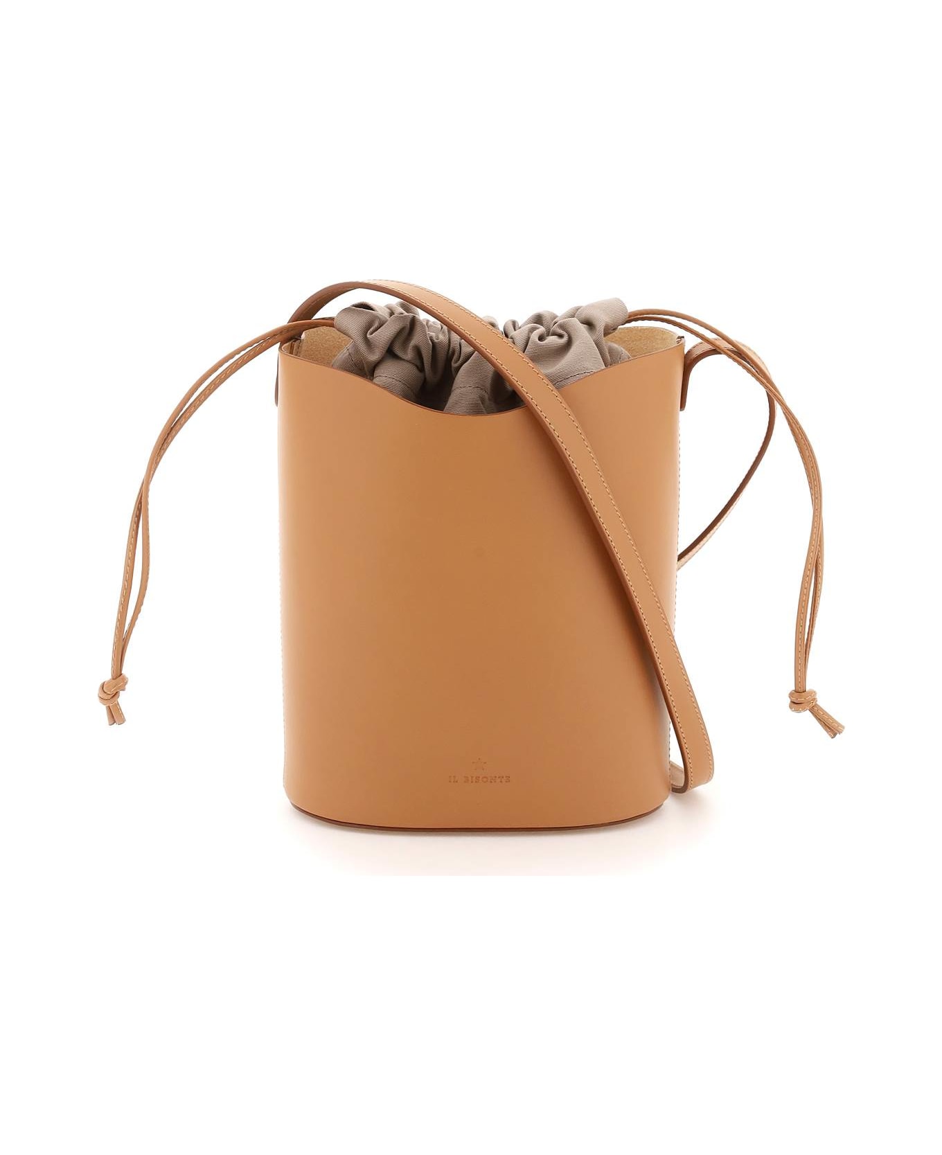 Il Bisonte Leather Bucket Bag - NATURALE (Beige)
