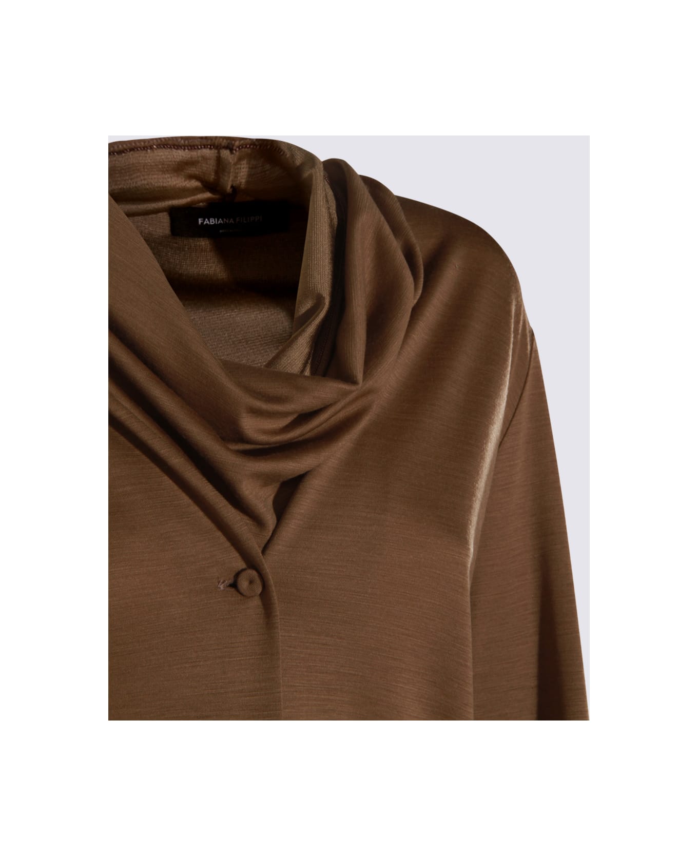 Fabiana Filippi Brown Top - Corteccia