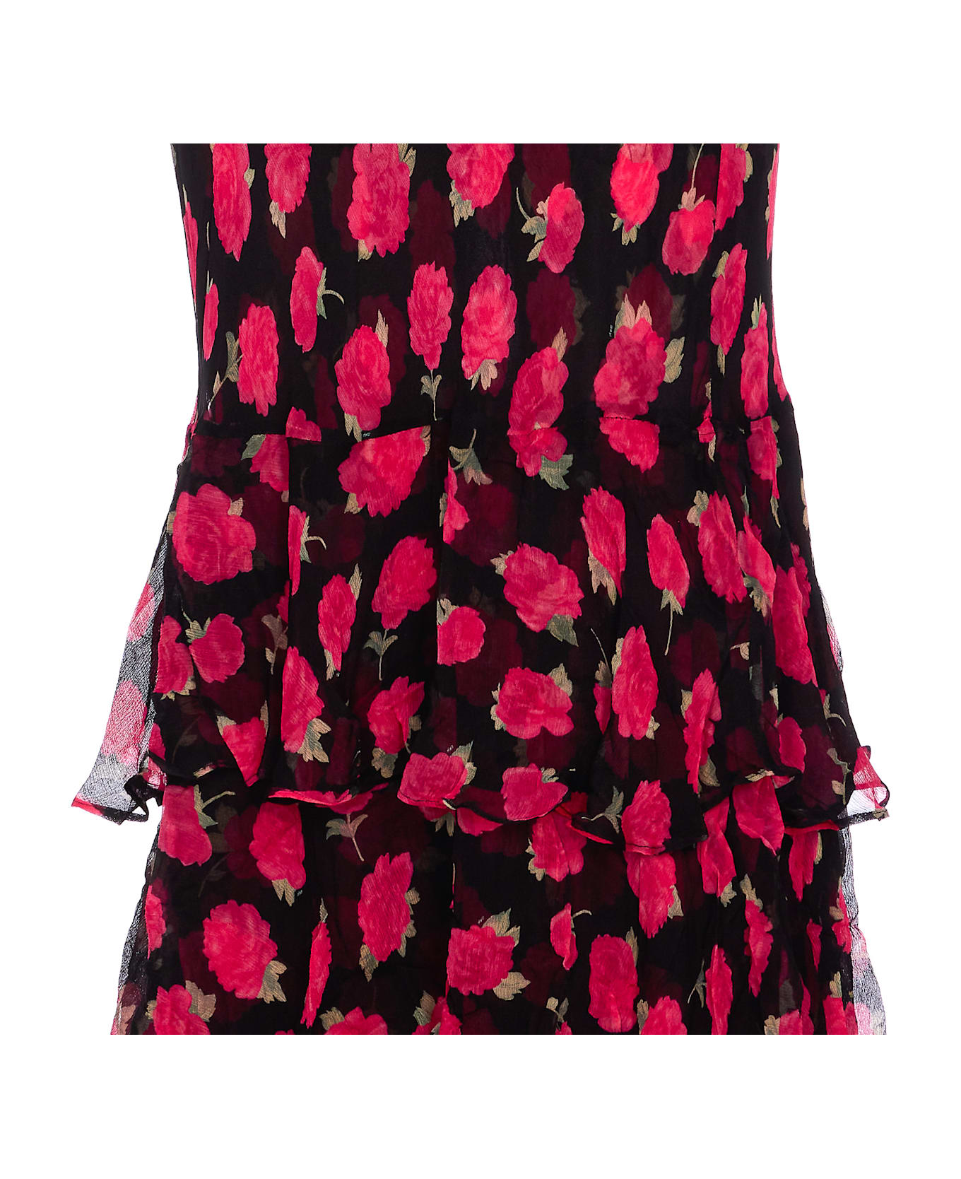 RIXO Rio Ruffled Gown - Black