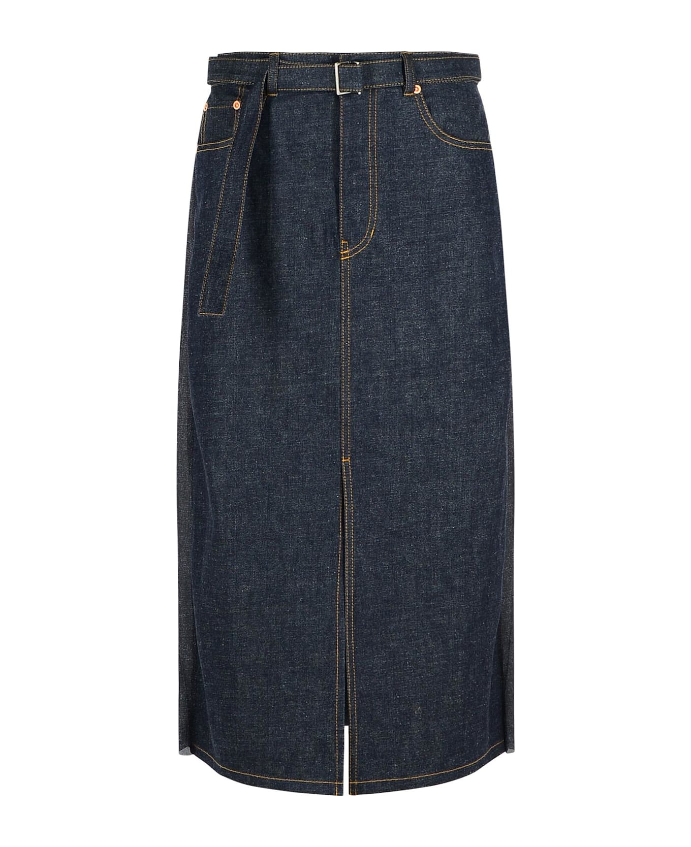 Sacai Blue Denim Skirt - Blue
