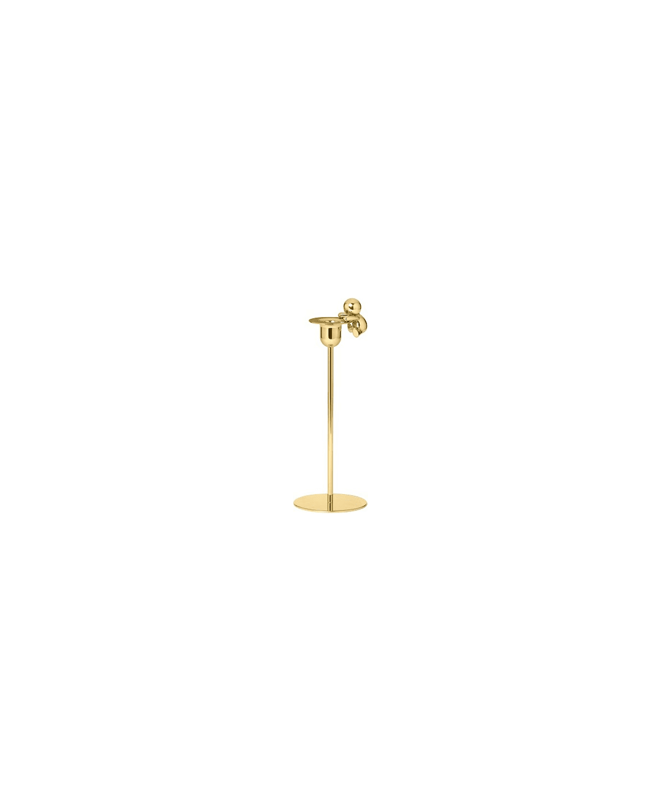 Ghidini 1961 Omini - The Climber Tall Candlestick Polished Brass - Polished brass