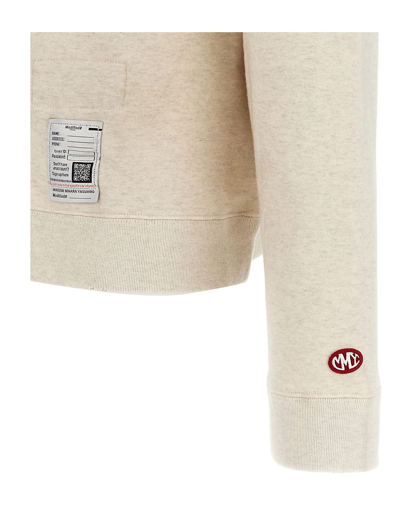 MIHARA YASUHIRO｜SWEATSHIRTS (I13PO522 WHITE) Maison MIHARA YASUHIRO ONLINE STORE（ミハラヤスヒロ