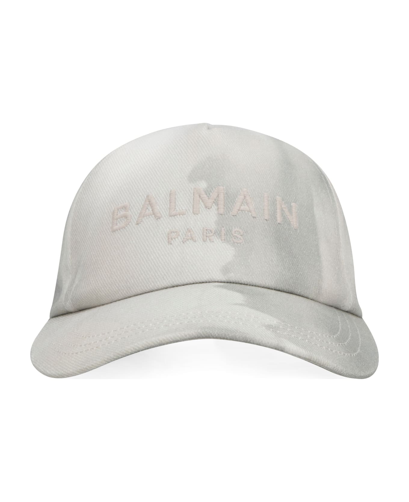 Balmain Logo Baseball Cap - grey