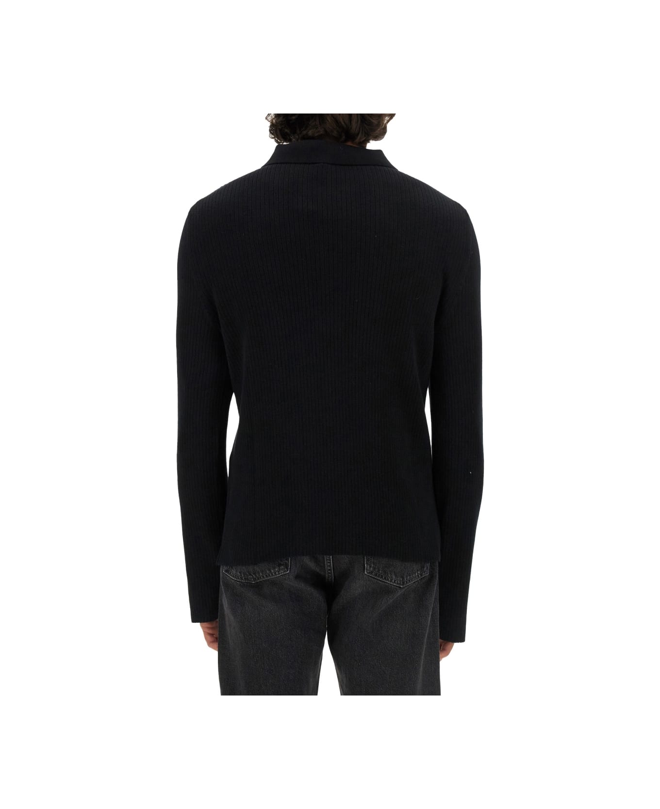 Courrèges Polo With Logo - BLACK