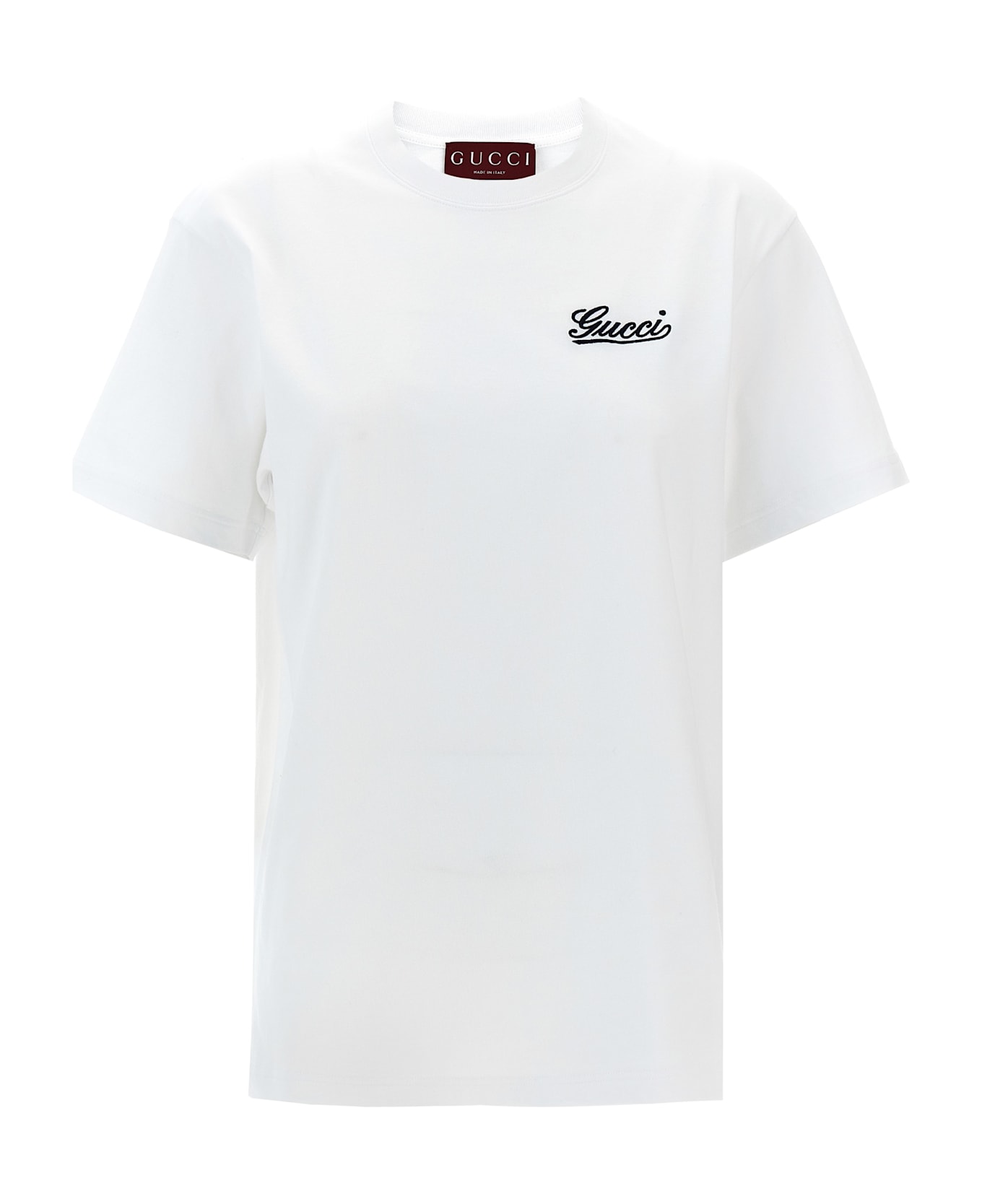 Gucci Logo Embroidery T-shirt - OFFWHITEMIX