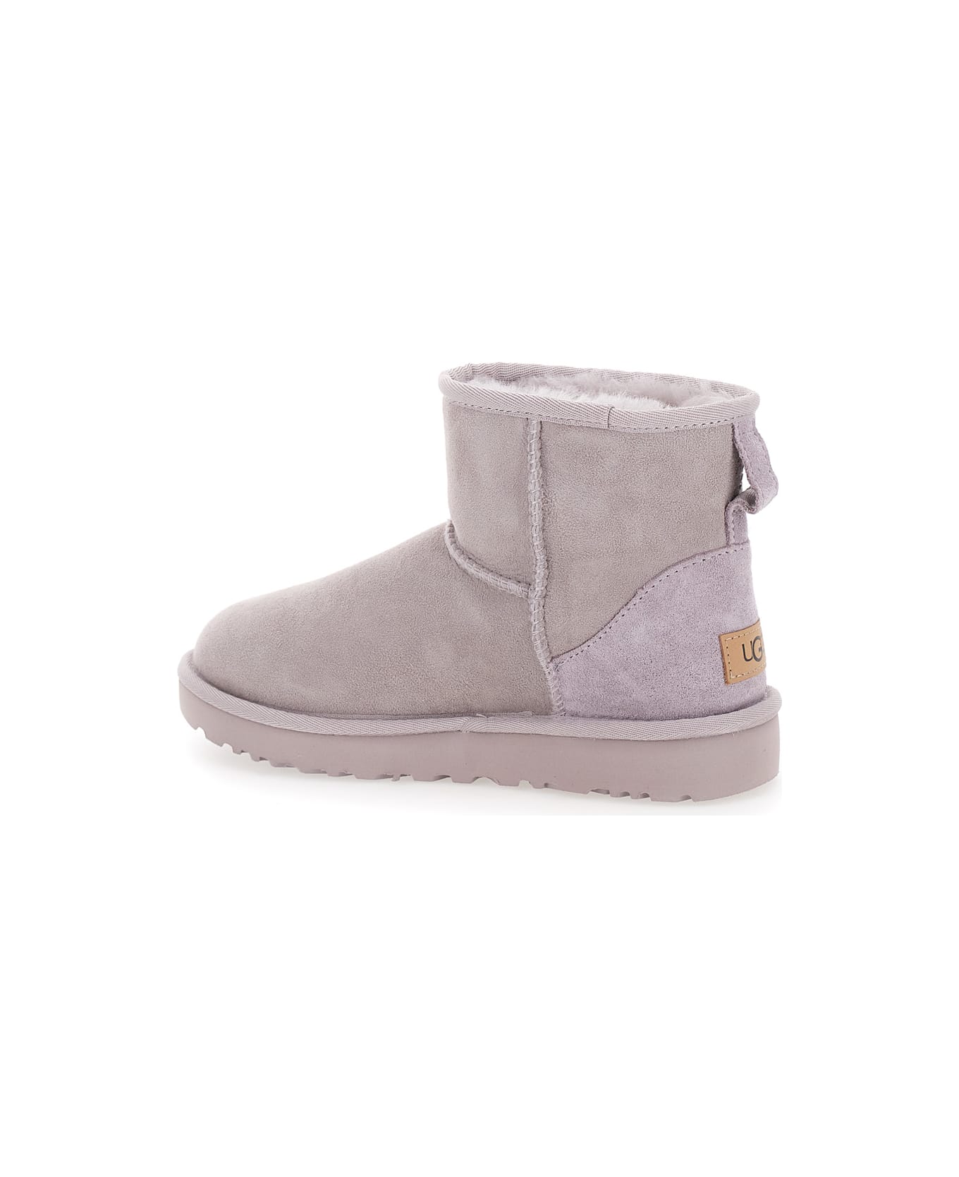 UGG Light Gray 
mini
 Boots In Suede Woman - Grey