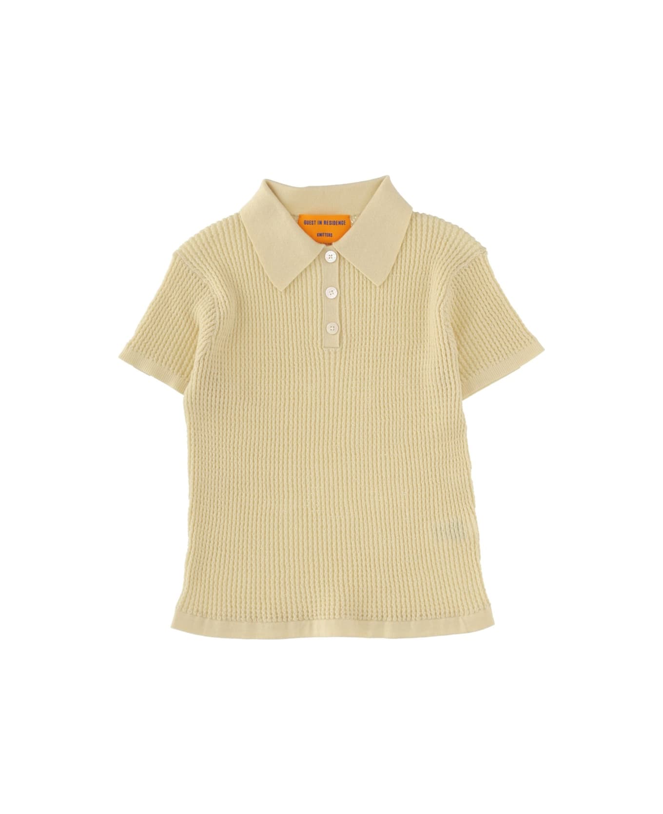 Guest in Residence "shrunken" Polo Shirt - IVORY