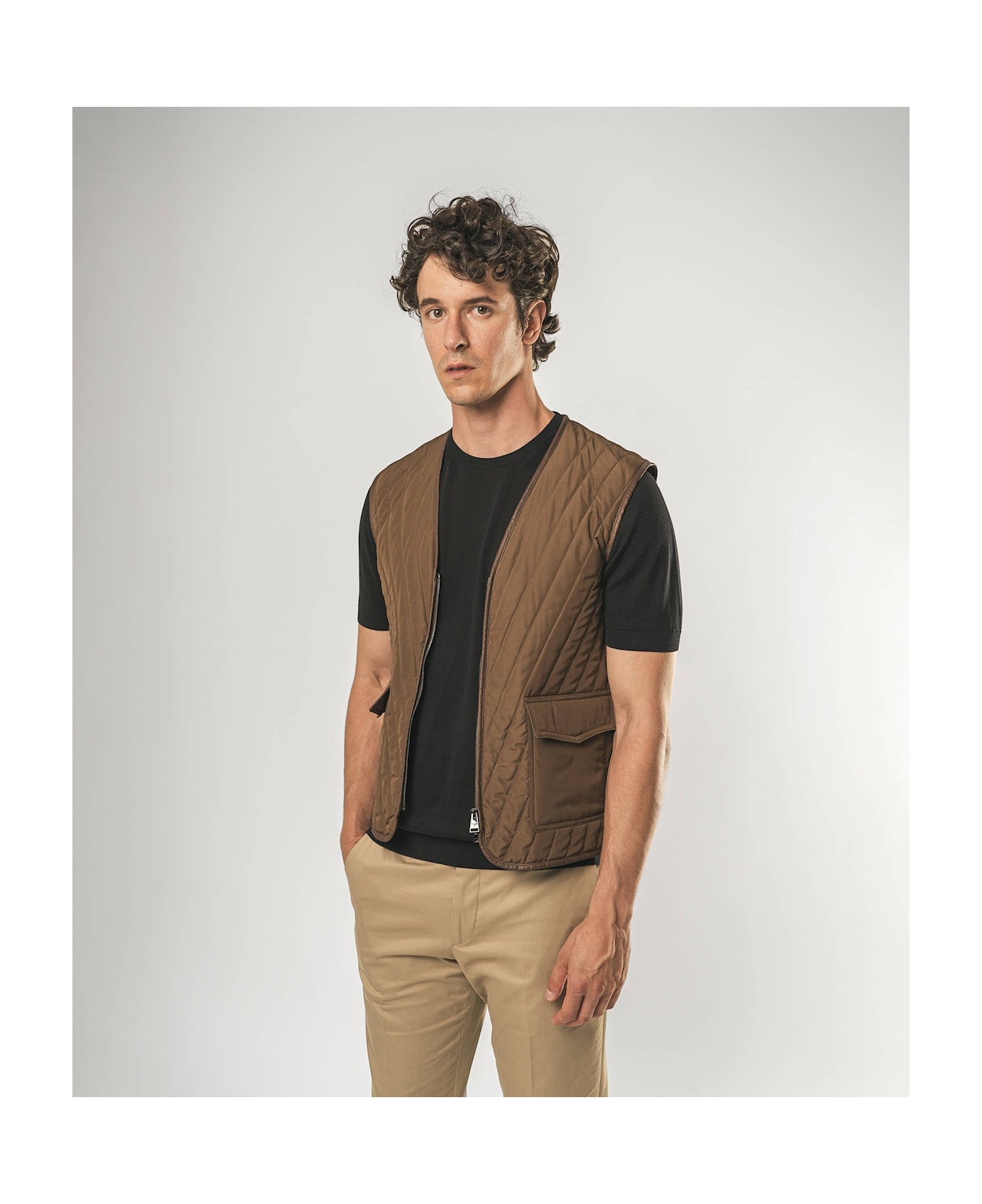 Larusmiani Bristol Gilet Vest - Brown