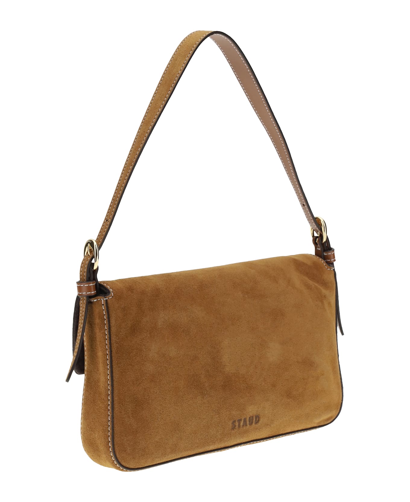 STAUD Harlow Shoulder Bag - BROWN