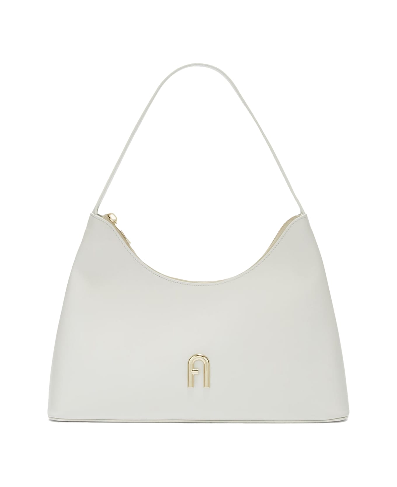 Furla Diamante S Shoulder Bag In Leather - MARSHMALLOW トートバッグ