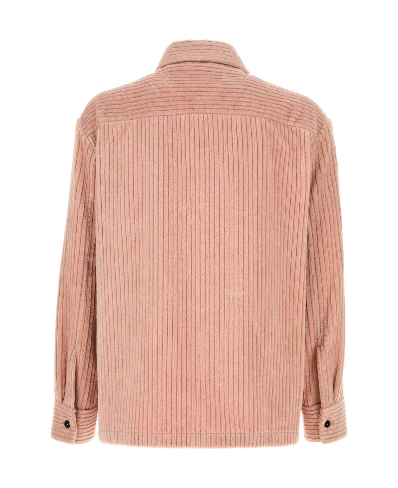 Jil Sander Pink Corduroy Shirt - MORGANITE