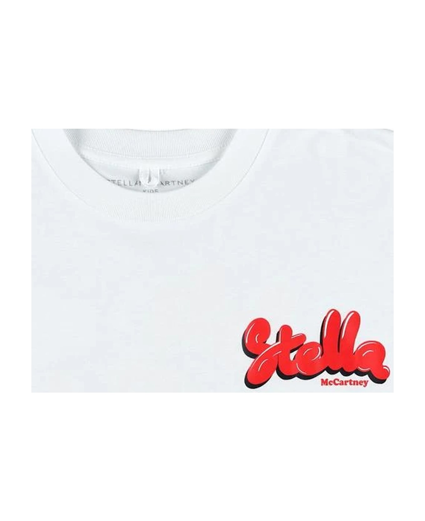 Stella McCartney Kids White T-shirt For Girl With Logo - White