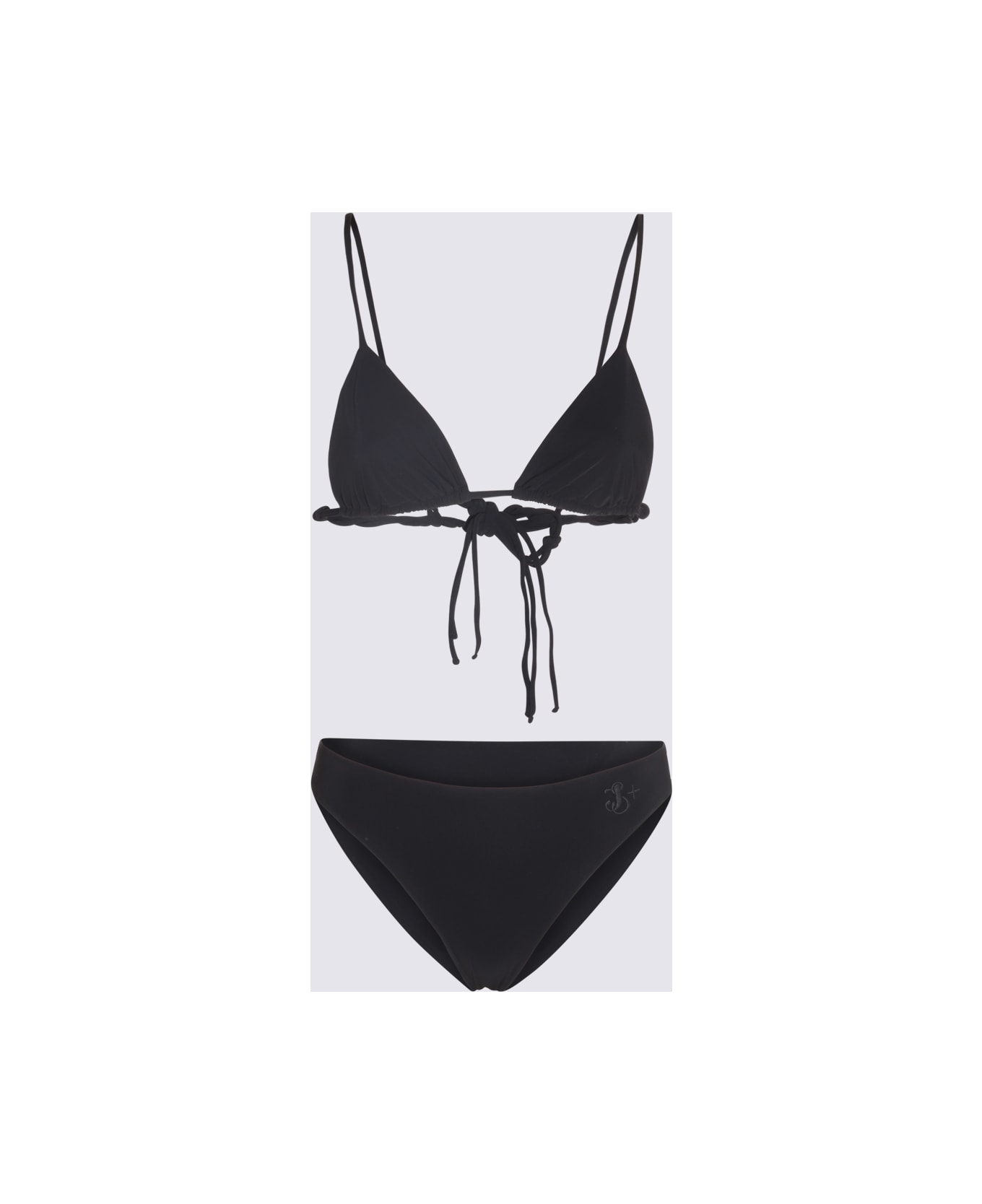 Jil Sander Black Trangle Bikini Beachwear - Black カバーアップ