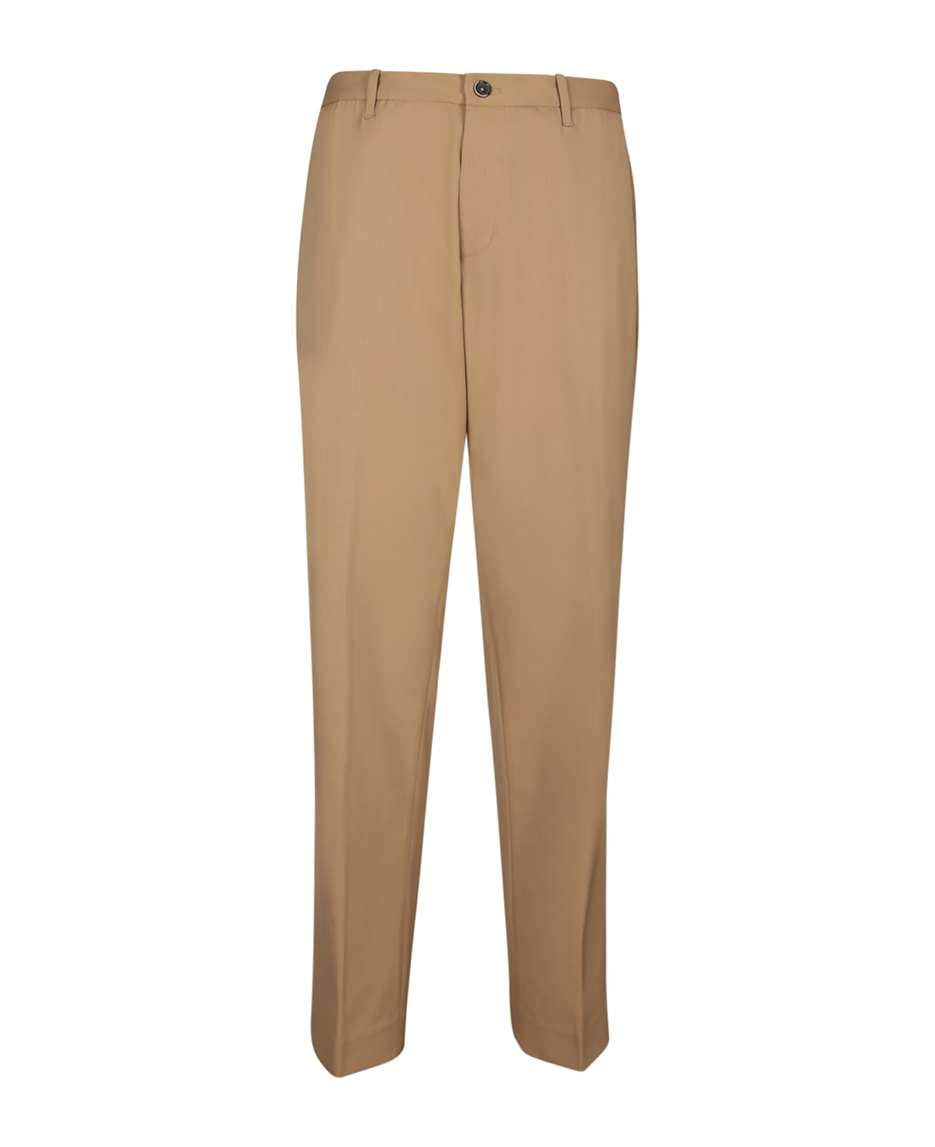 Nine in the Morning Tawny Linen Twill Trousers - Beige