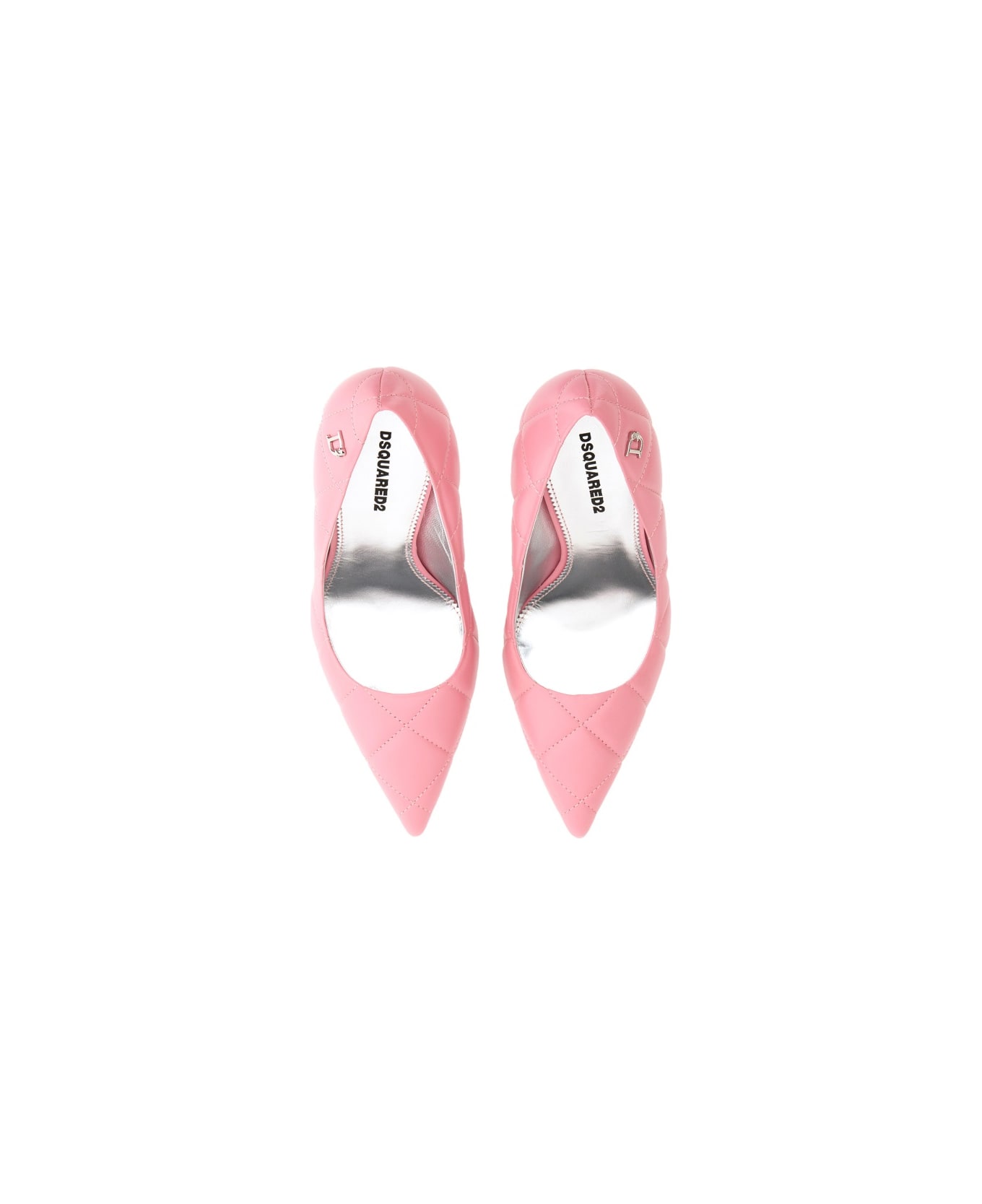 Dsquared2 Quilted Leather Pumps - PINK