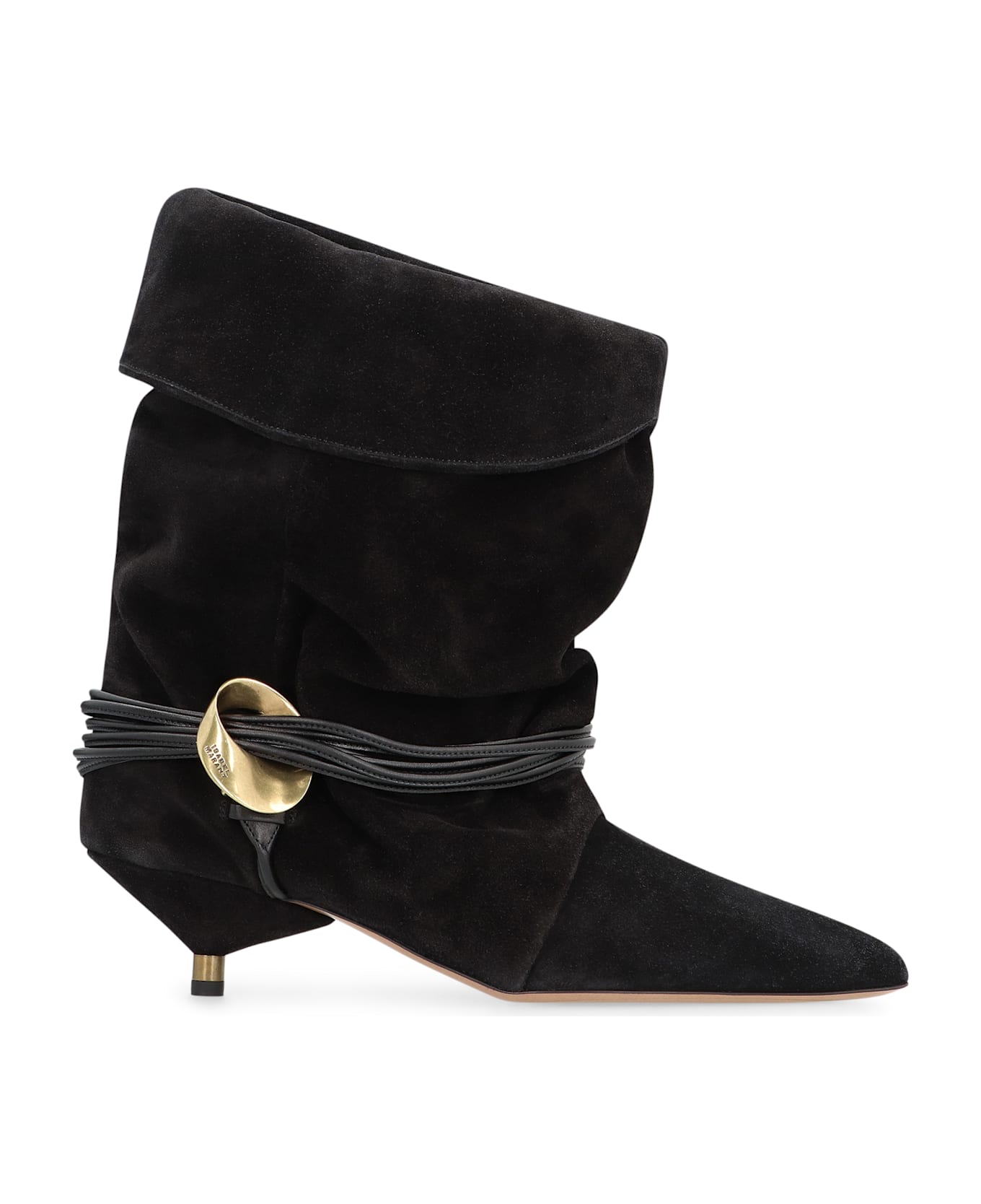 Isabel Marant Edrika Suede Ankle Boots - black